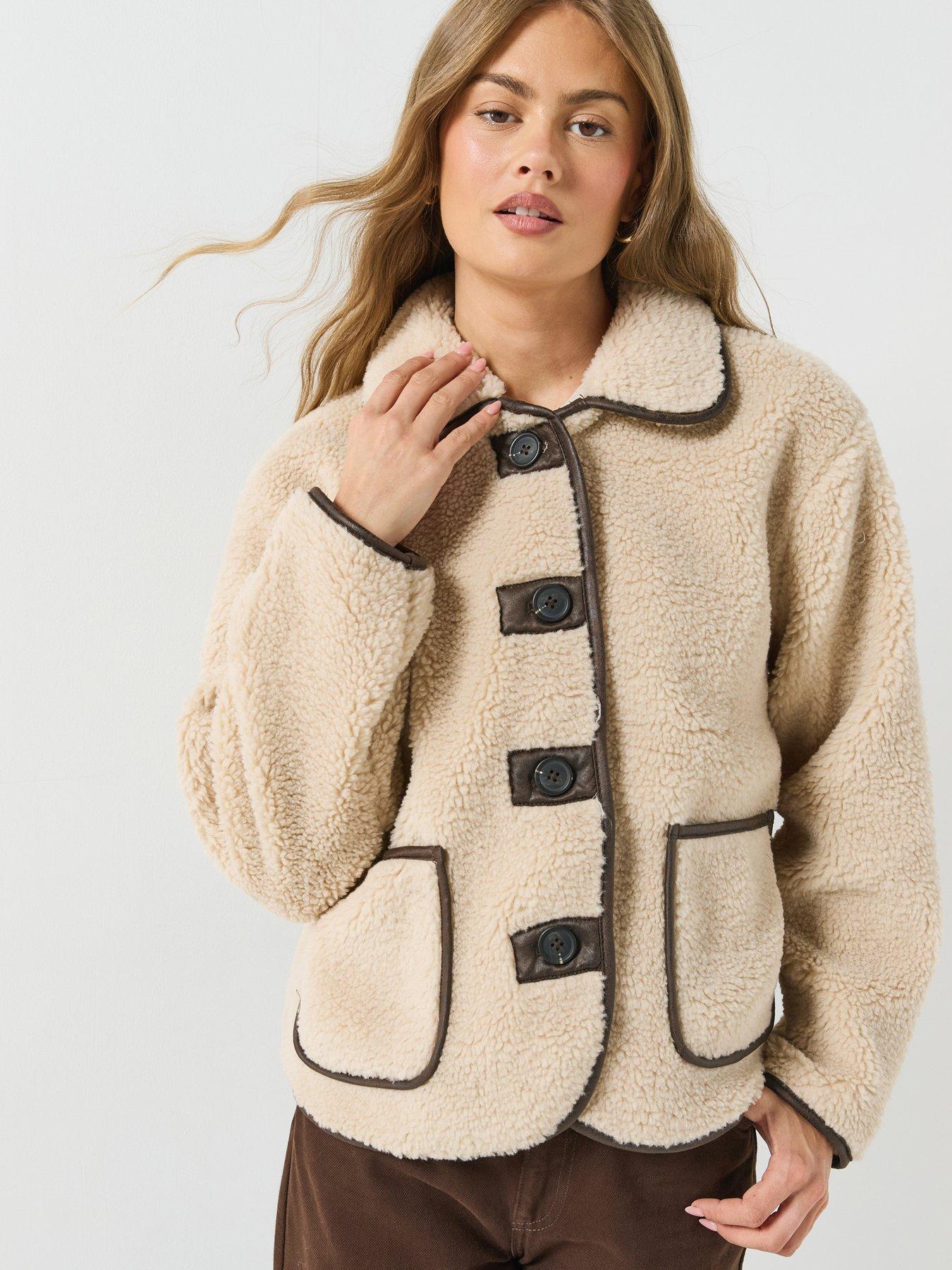 Image 1 of 6 of JDY Jdynoella Teddy Jacket Otw Noos