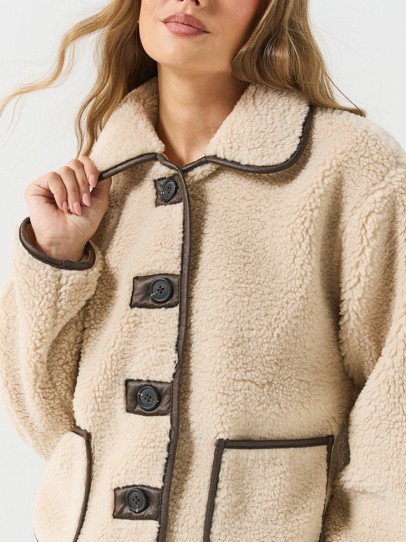 Image 4 of 6 of JDY Jdynoella Teddy Jacket Otw Noos