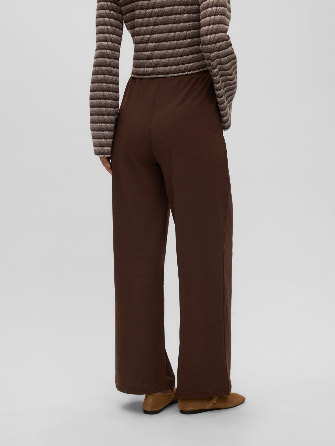 Image 2 of 4 of Mamalicious Womens Maternity Mlkaren Wide Leg Pants - Java