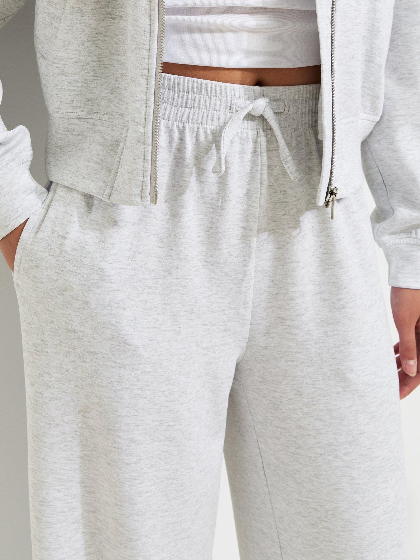 Image 4 of 5 of New Look 915 Girls Soft Touch Wide Leg Joggers - Grey