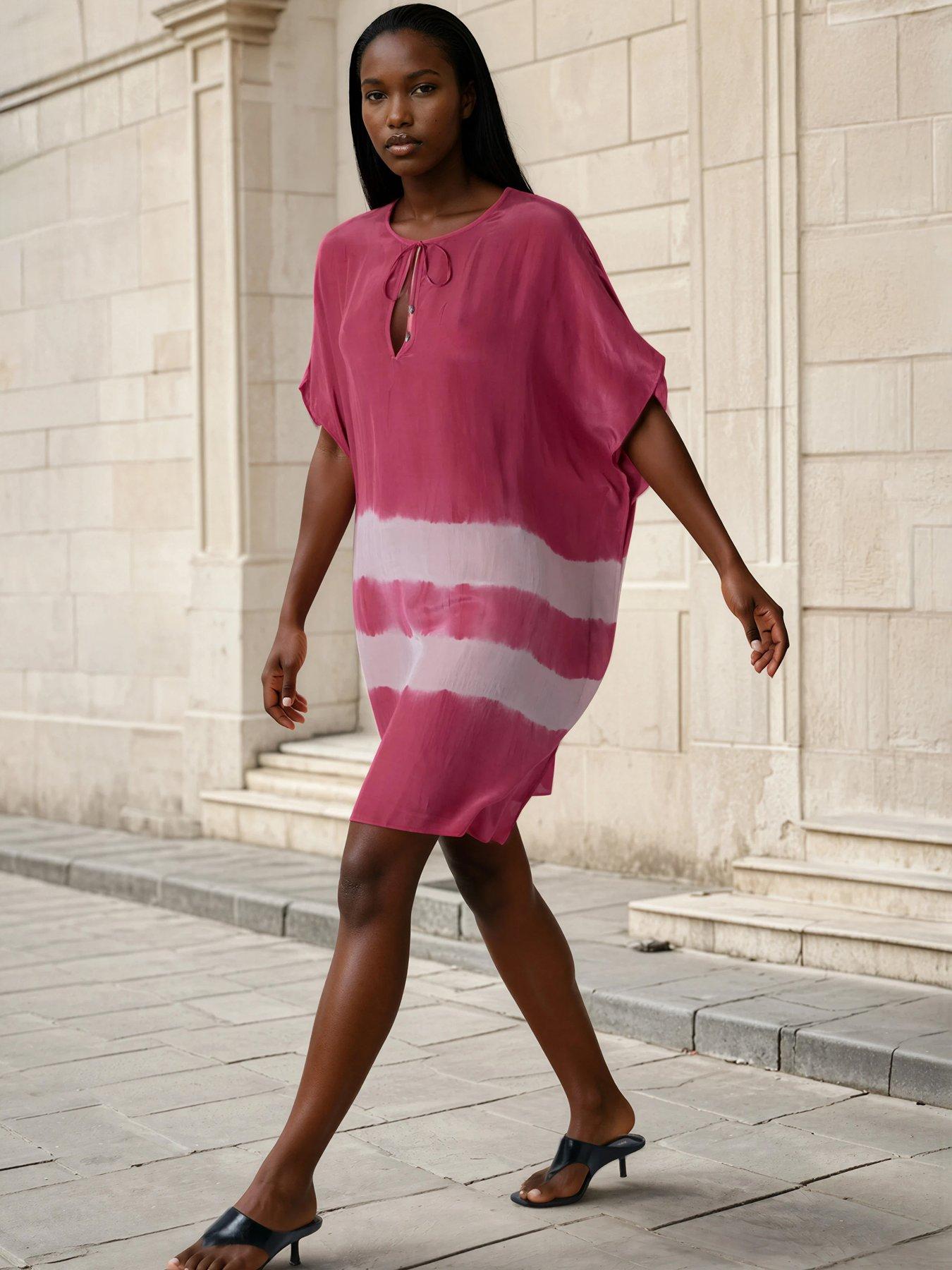 Image 5 of 7 of Religion Ella Tie Dye Kaftan Beach Wear