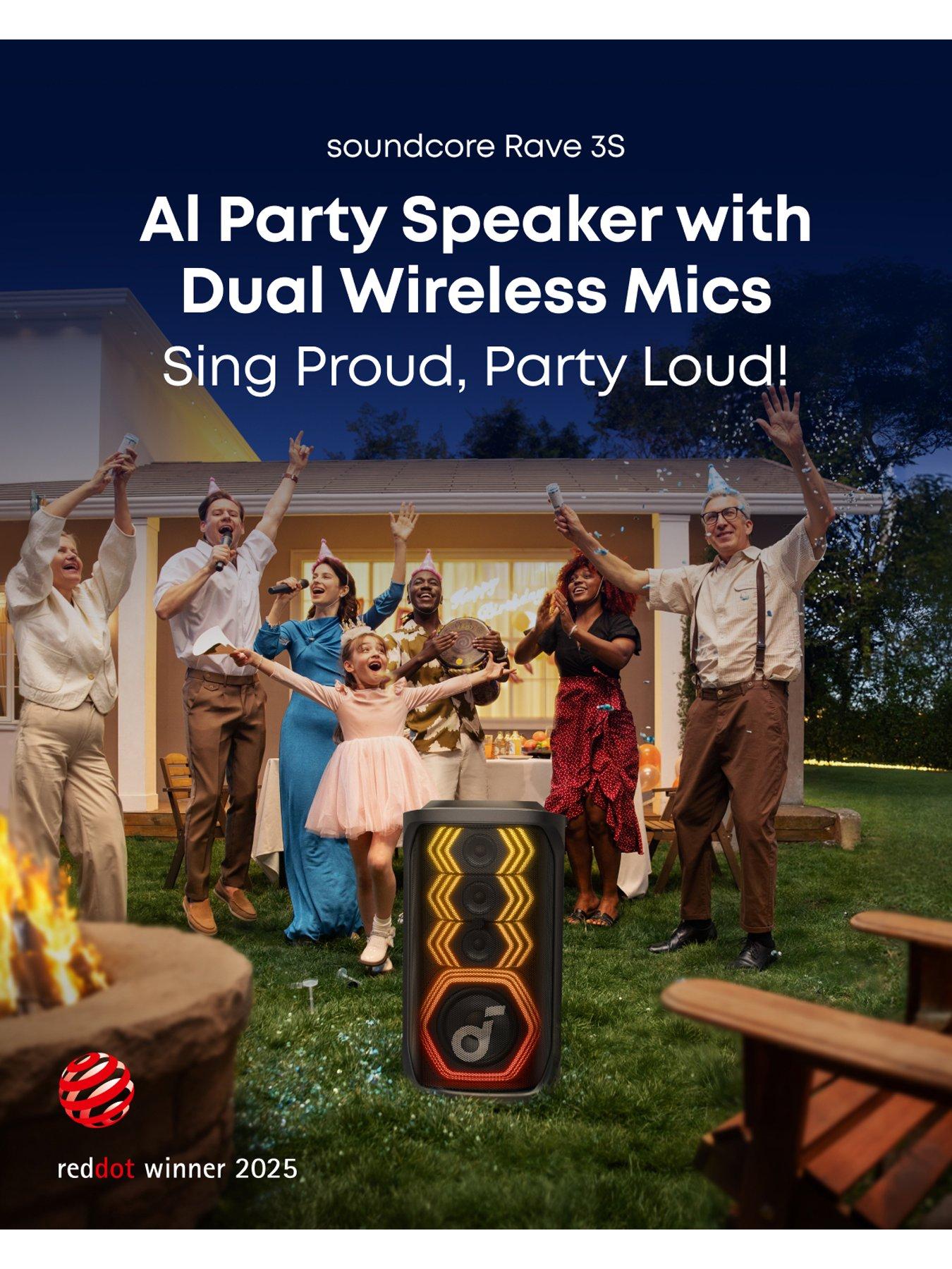 Image 2 of 8 of Soundcore Rave 3S, AI Karaoke Party Speaker with 200W Sound