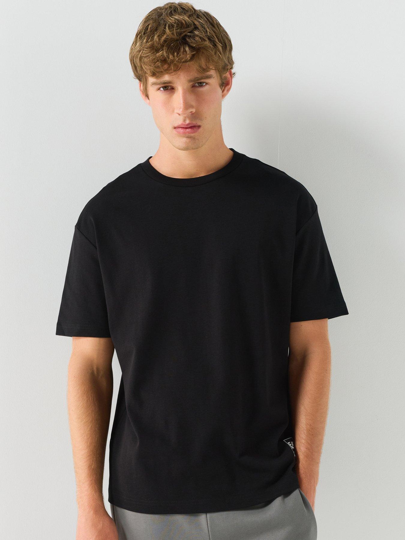 EA7 Emporio Armani Ea7 Emporio Armani Black Edition Large Back Logo T-shirt