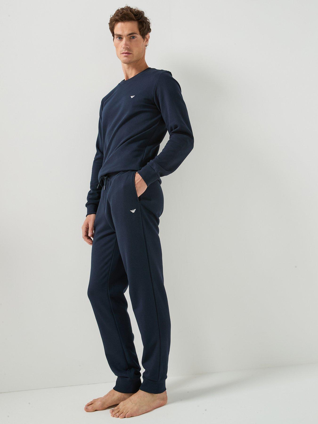 Emporio Armani Bodywear Terry Lounge Tracksuit - Navy