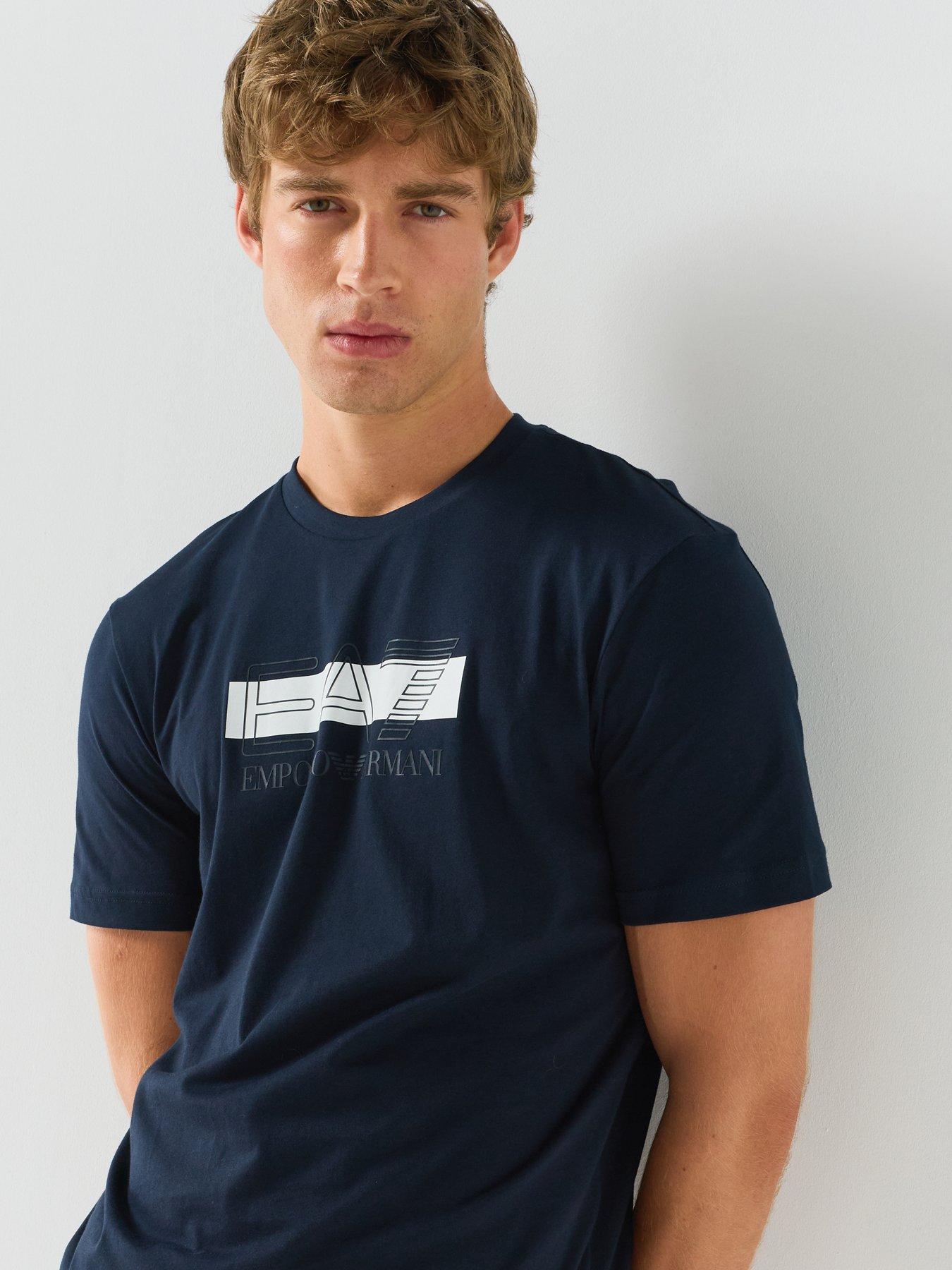 Image 2 of 6 of EA7 Emporio Armani Train Visibility T-Shirt - Navy