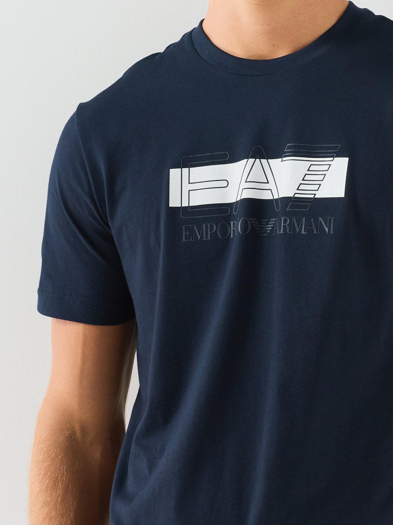 Image 4 of 6 of EA7 Emporio Armani Train Visibility T-Shirt - Navy