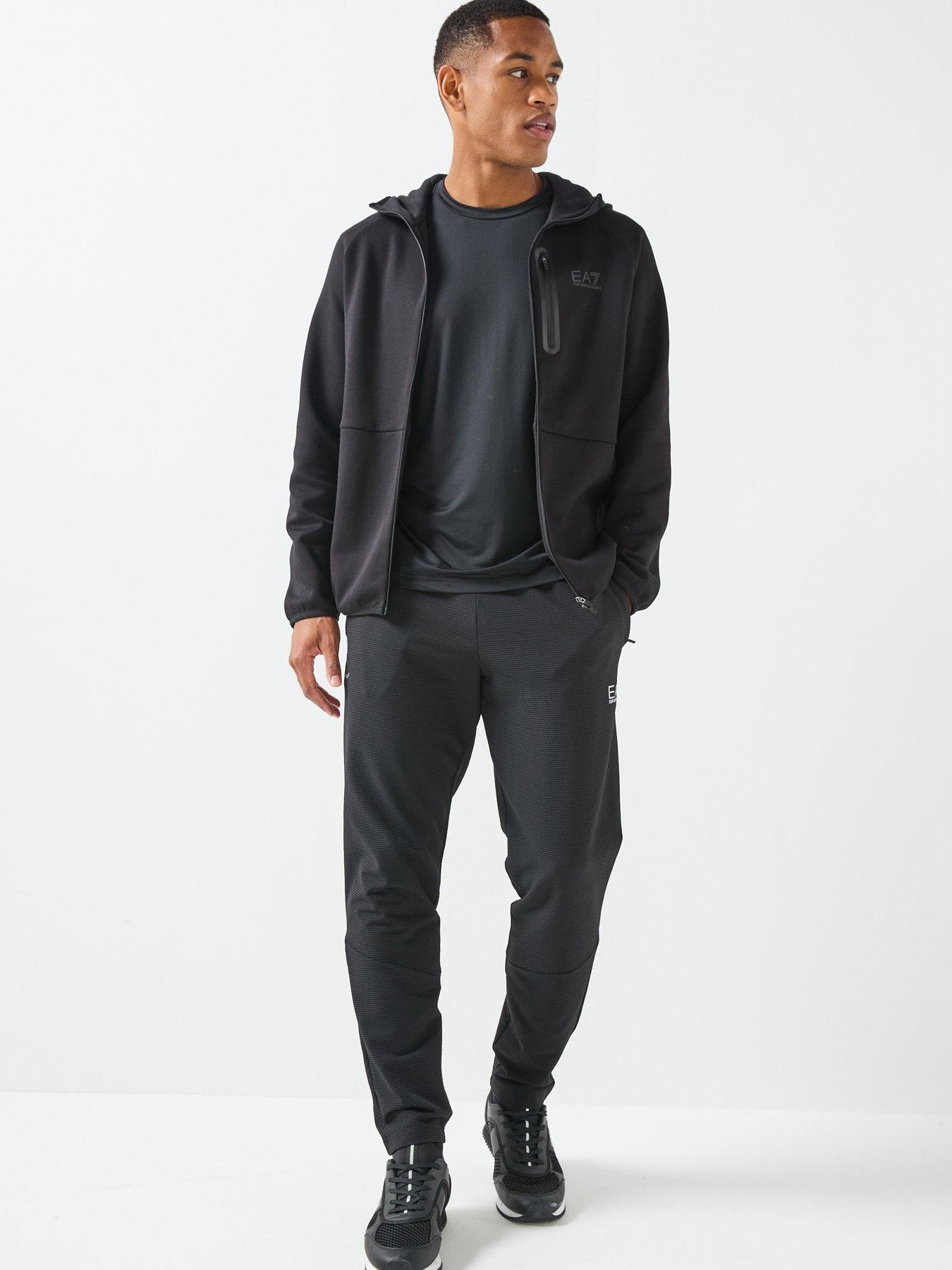Image 3 of 6 of EA7 Emporio Armani Natural Ventus7 Full Zip Tech Hoodie - Black