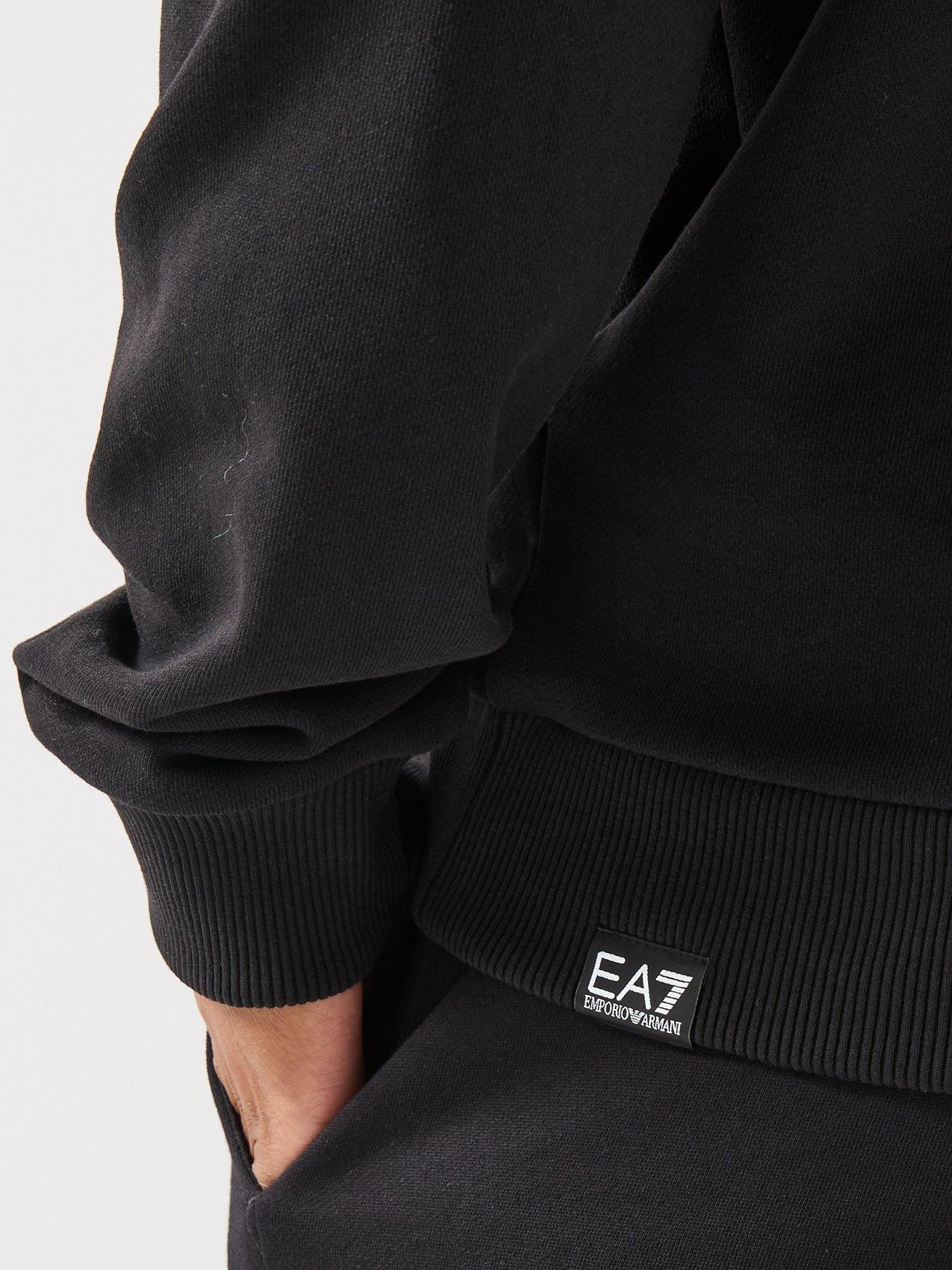 Image 6 of 6 of EA7 Emporio Armani Oversized Logo Crew Neck Sweatshirt - Black