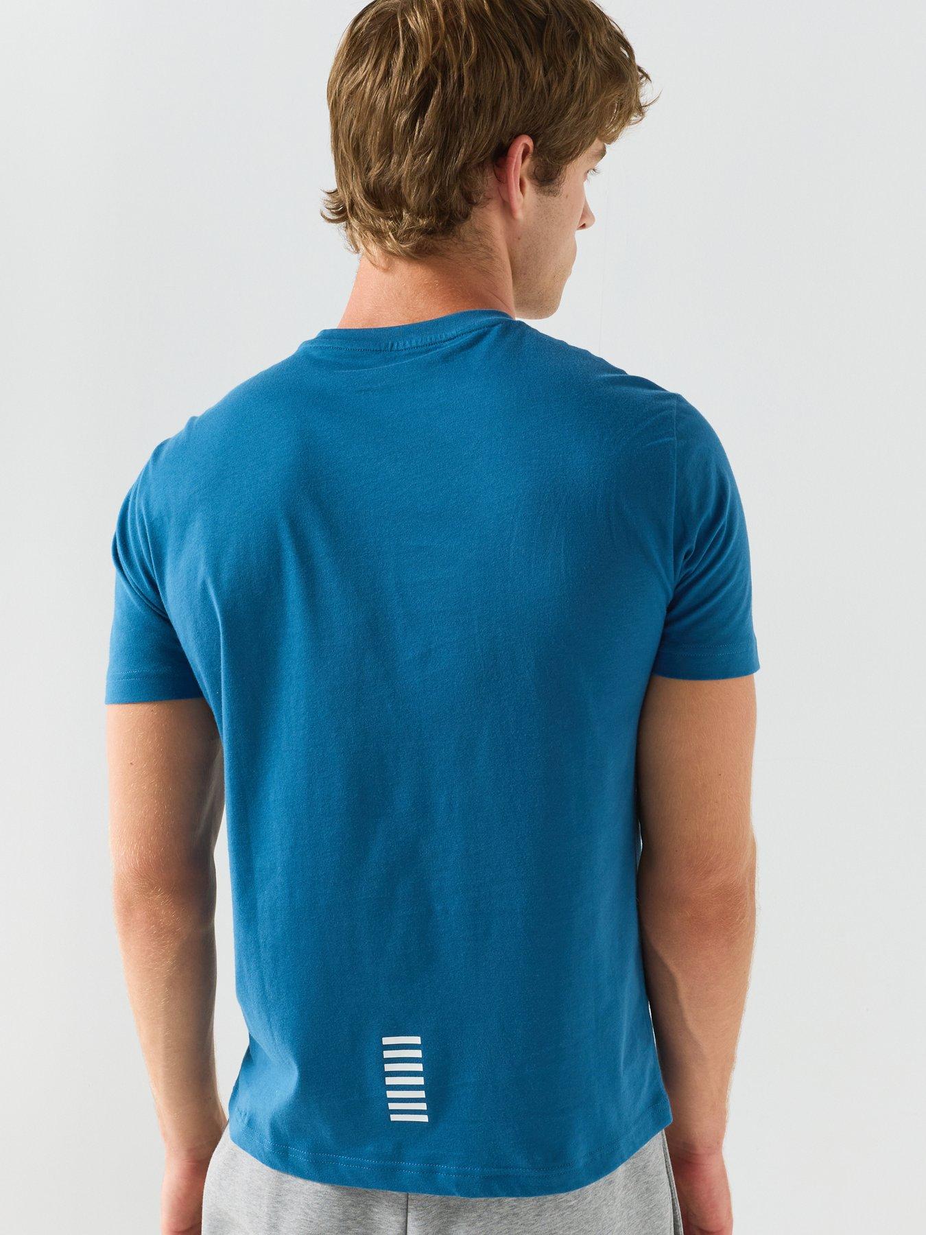 Image 2 of 6 of EA7 Emporio Armani Core Id Crew Neck T-Shirt - Dark Blue