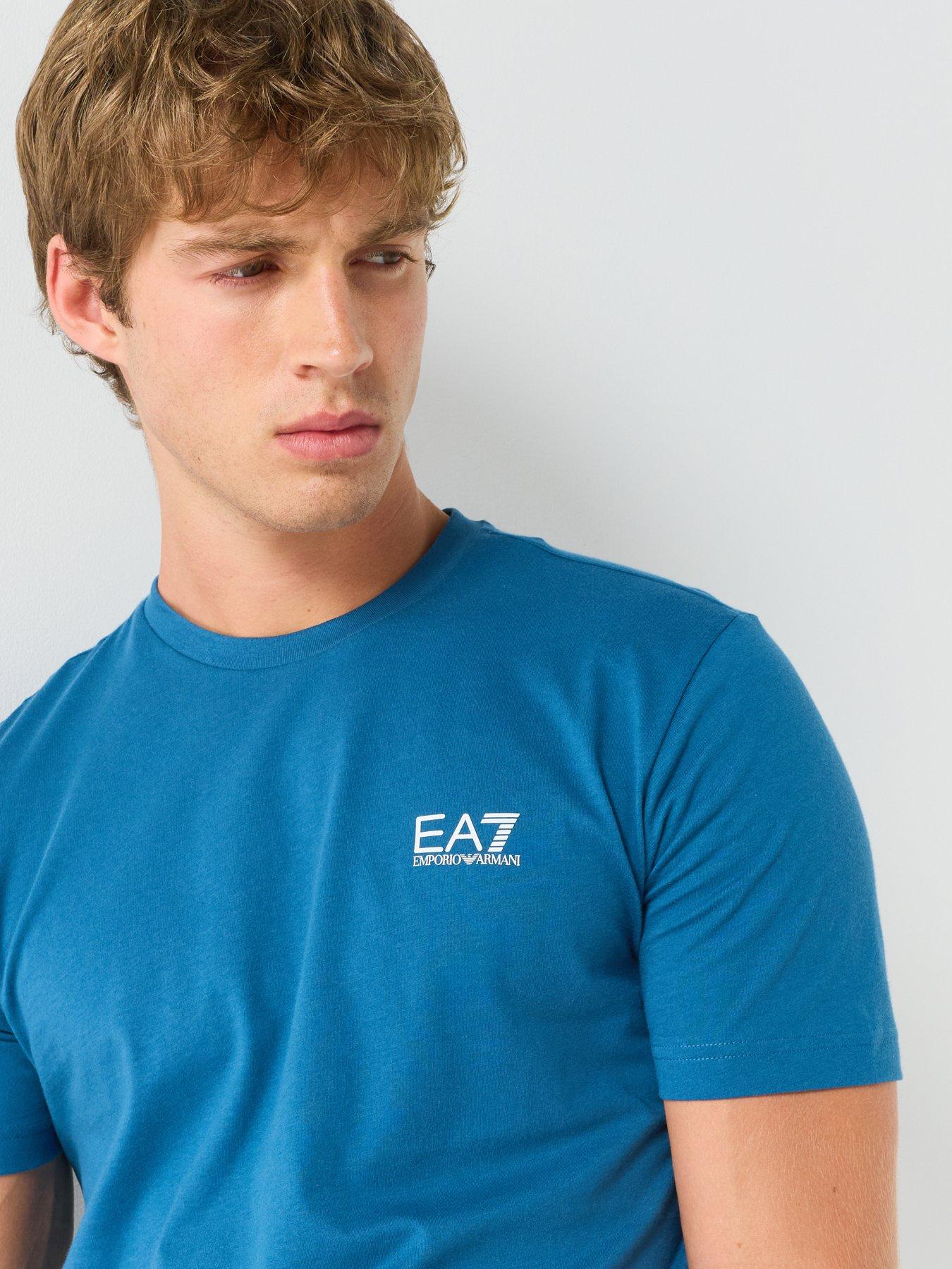 Image 4 of 6 of EA7 Emporio Armani Core Id Crew Neck T-Shirt - Dark Blue