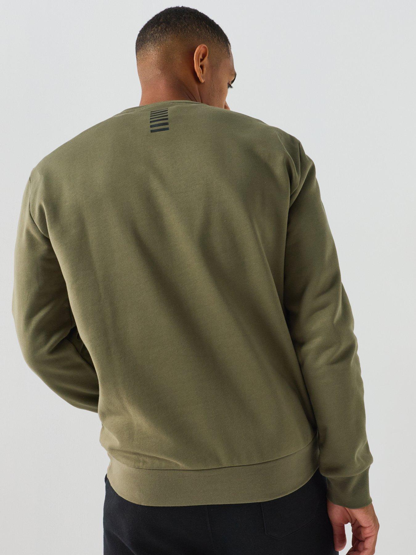 Image 2 of 4 of EA7 Emporio Armani Core Id Logo Crew Sweatshirt - Green