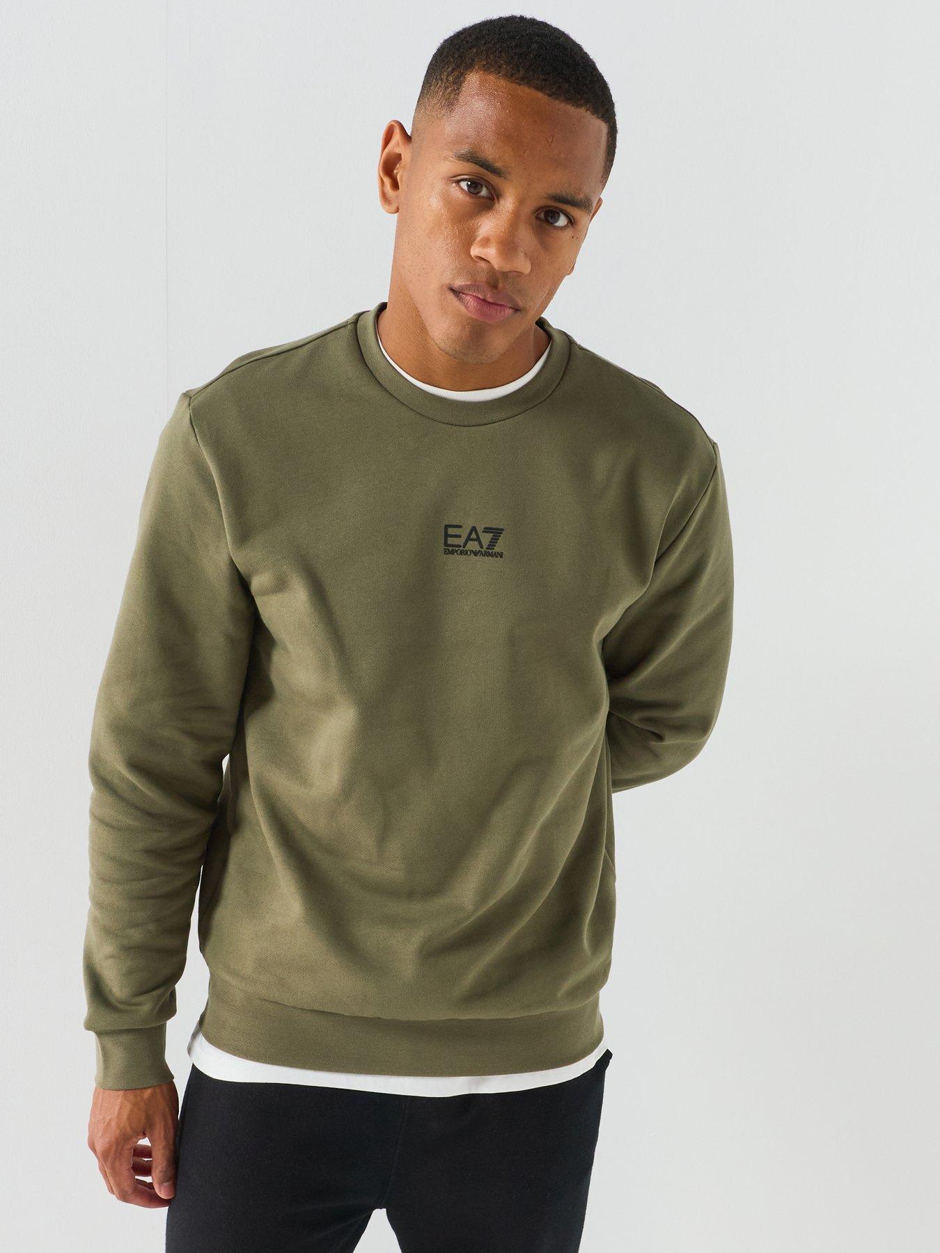 Image 4 of 4 of EA7 Emporio Armani Core Id Logo Crew Sweatshirt - Green