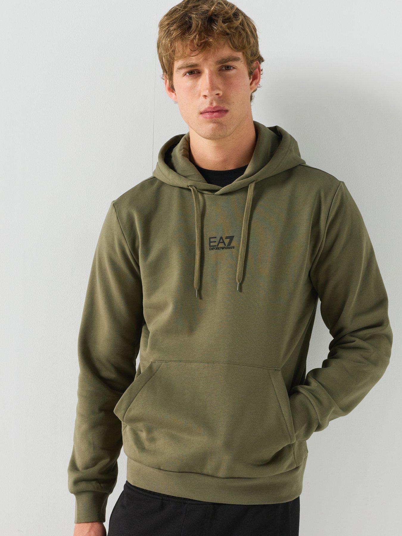 EA7 Emporio Armani Men's Core ID Logo Hoodie - Green