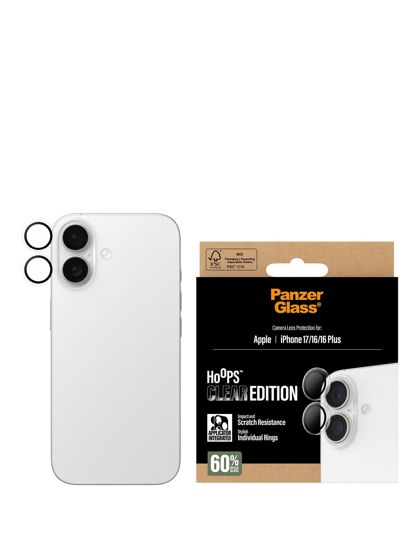 Panzerglass Hoops Transparent Camera Lens Protector iPhone 17 , iPhone 16 , 16 Plus