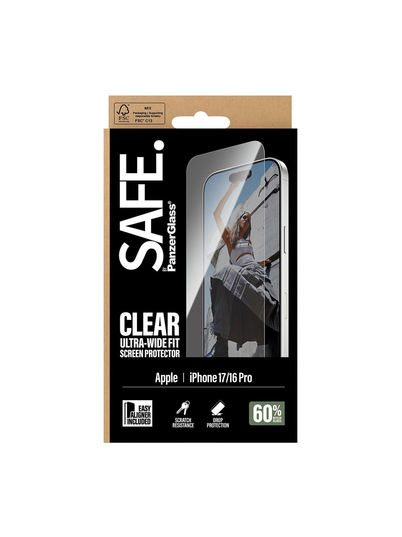 Image 3 of 4 of Panzerglass SAFE. by Screen Protector iPhone 17 , iPhone 16 Pro , Ultra-Wide Fit w. EasyAligner