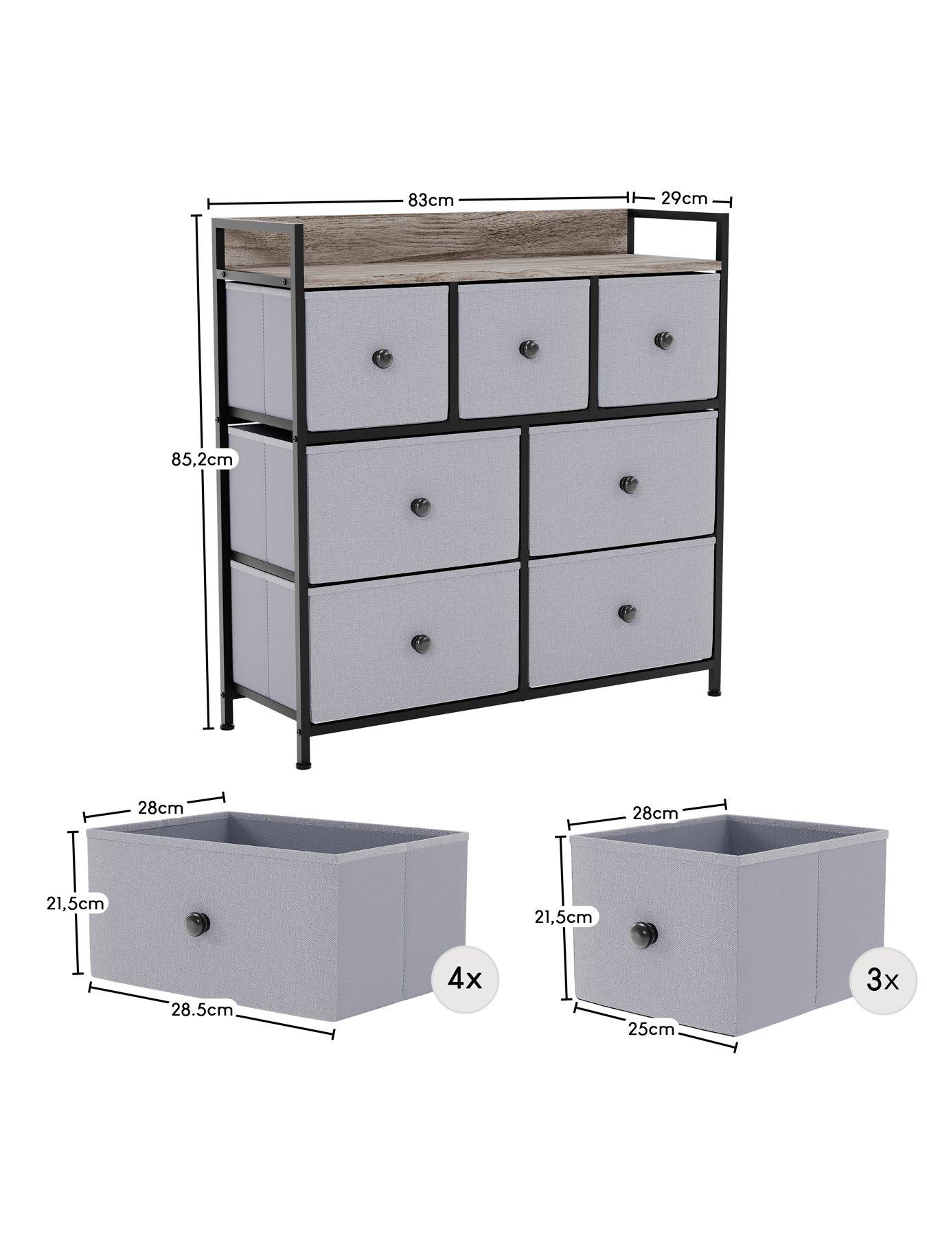 Image 6 of 7 of Vida Designs Chorley 7 Drawer Fabric Chest