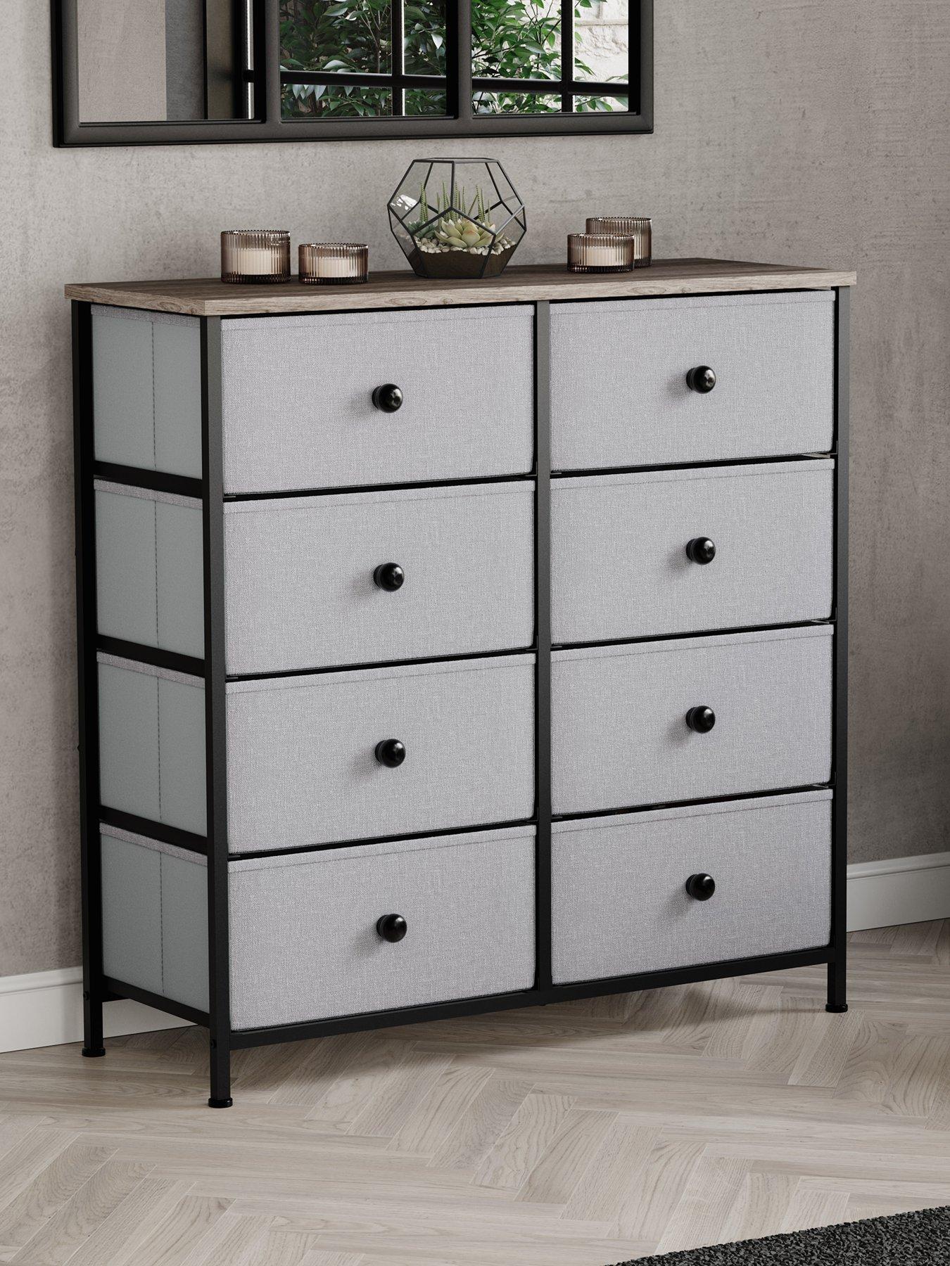 Image 1 of 7 of Vida Designs Chorley 8 Drawer Fabric Chest