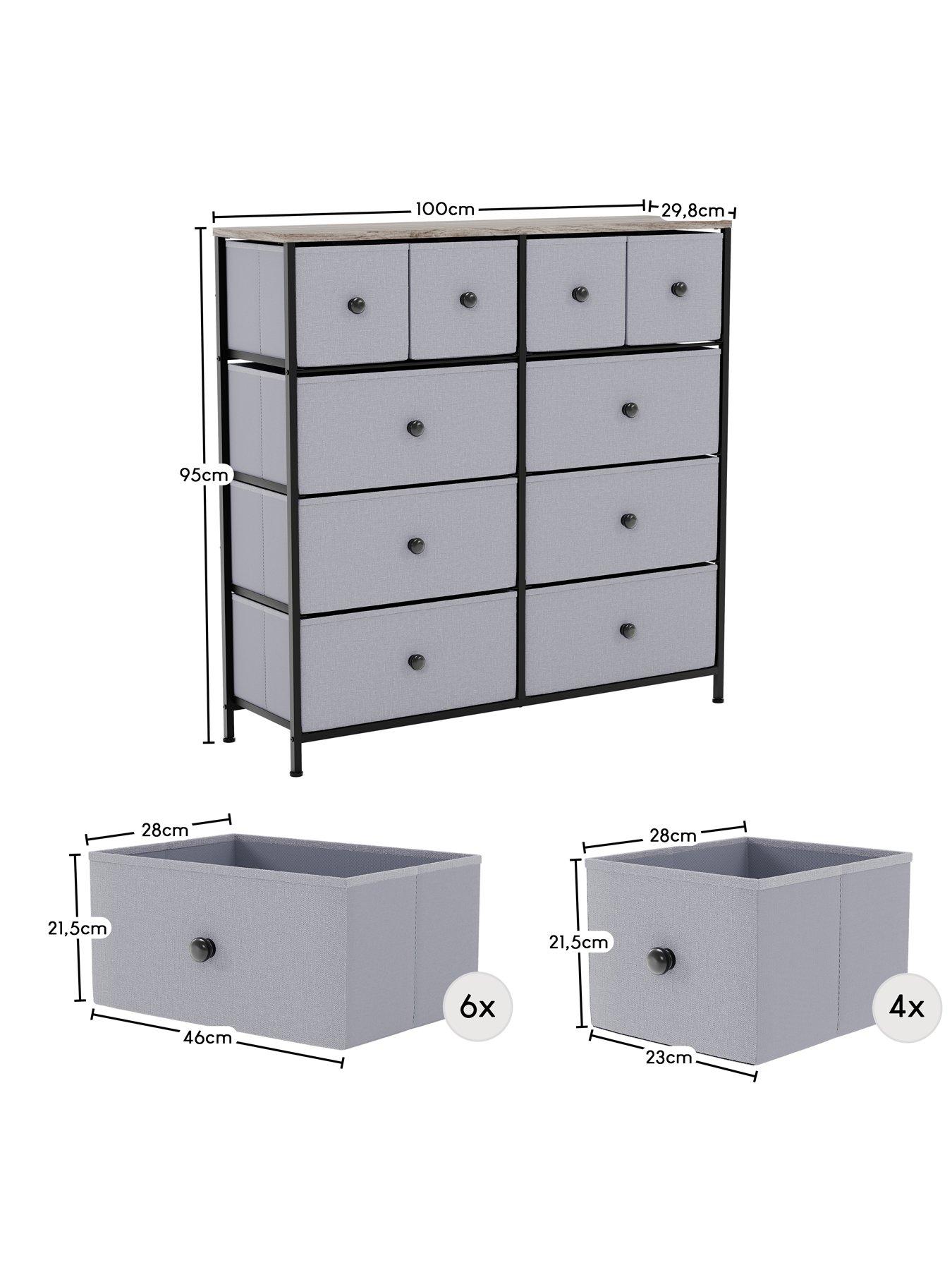Image 6 of 7 of Vida Designs Chorley 10 Drawer Fabric Chest