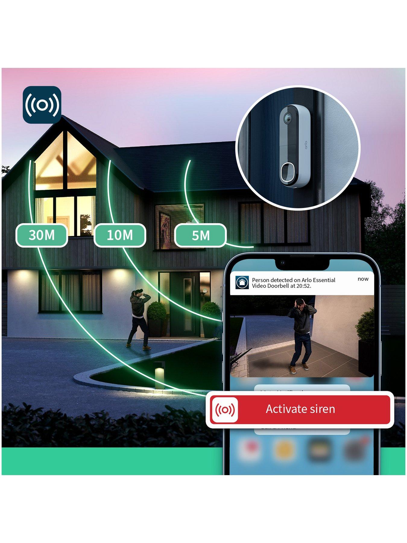 Image 7 of 7 of Arlo Essential 3 Pan-Tilt 2K Camera and Video Doorbell HD