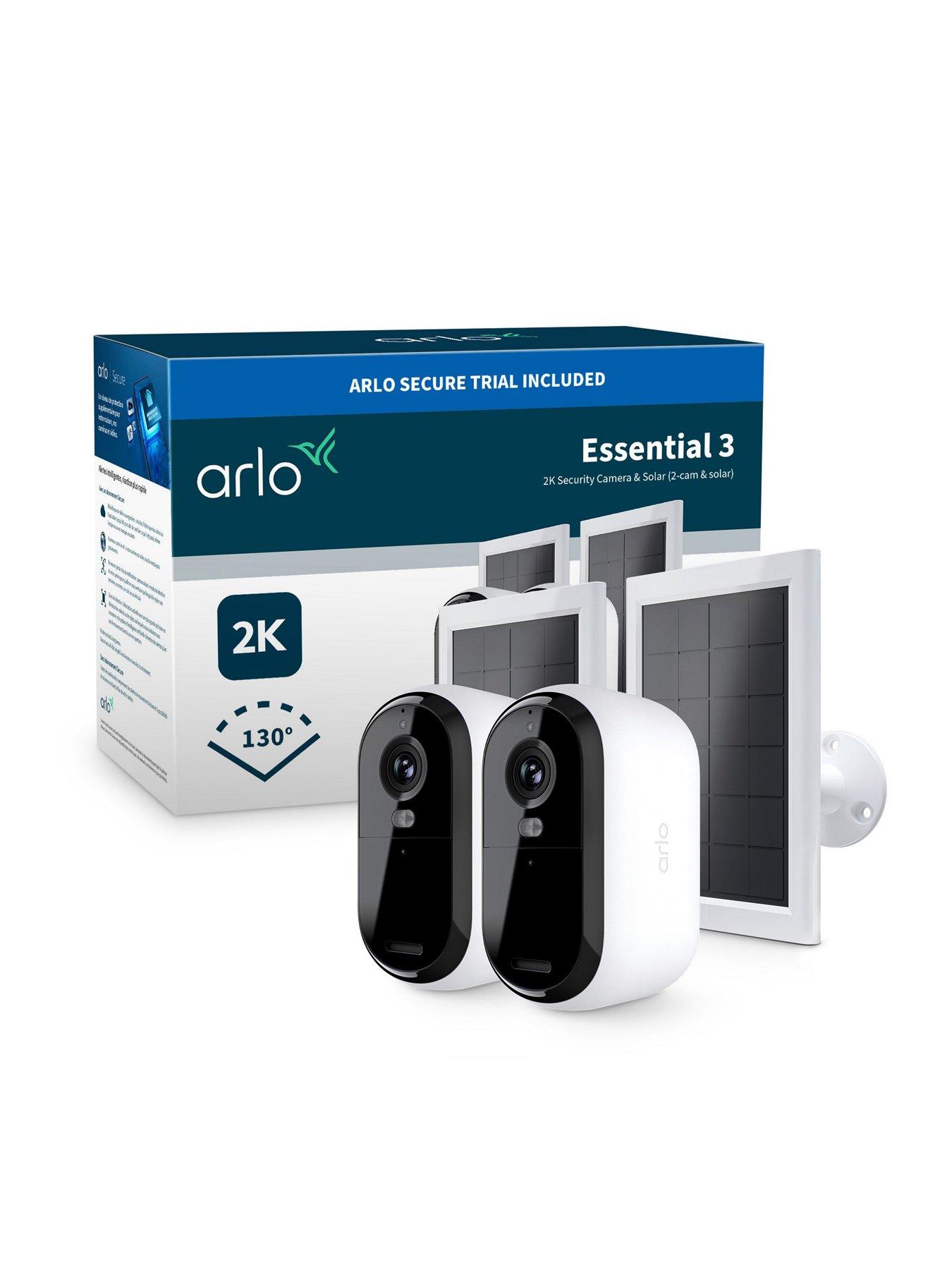 Image 2 of 8 of Arlo Essential 3 2K Outdoor 2 Cameras Kit with 2 Solar Panel Kit