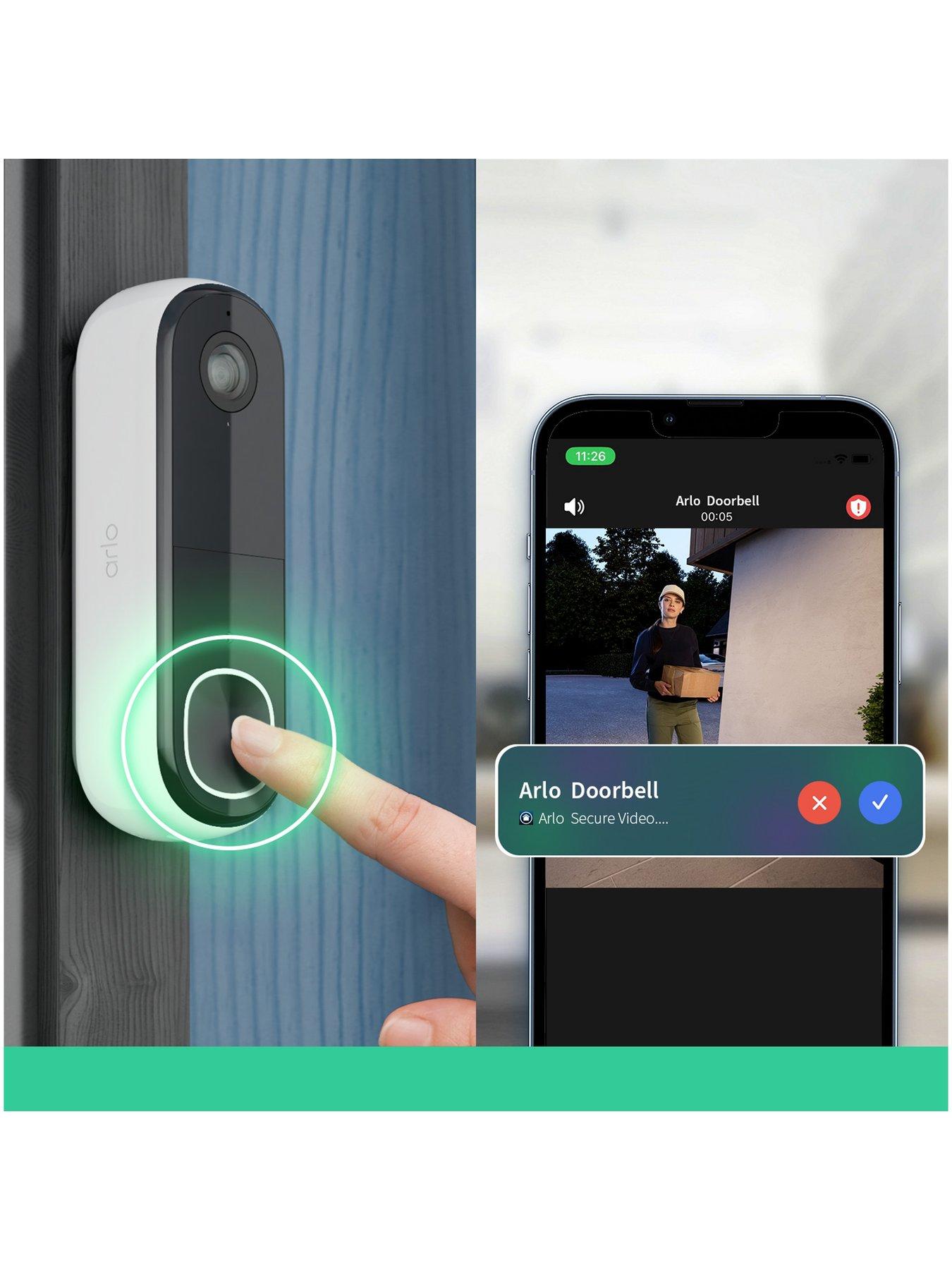 Image 4 of 8 of Arlo Video Doorbell 2K and Chime 2 Kit