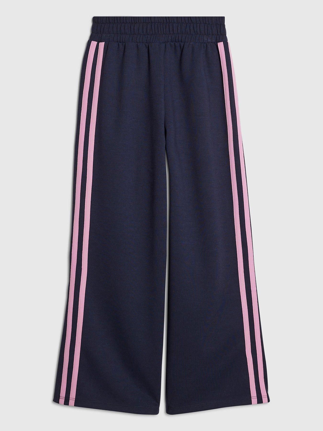 River Island Older Girls Side Stripe Jogger Pants - Navy