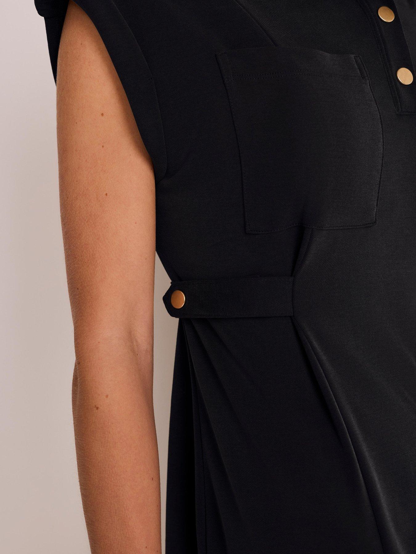 Image 4 of 6 of Mint Velvet Navy Utility Jersey Dress - Blue