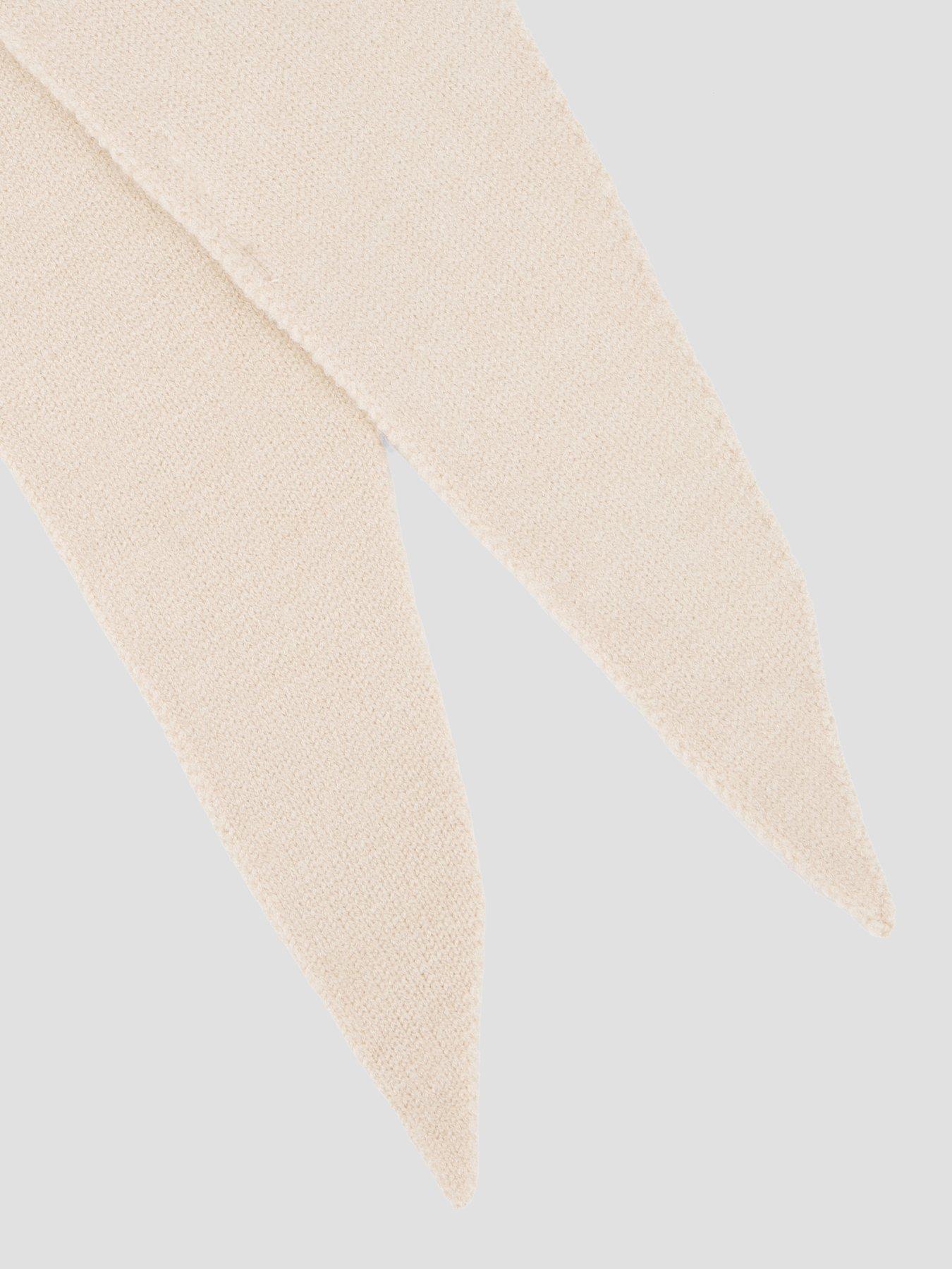 Image 3 of 4 of PIECES Triangle Knitted Scarf