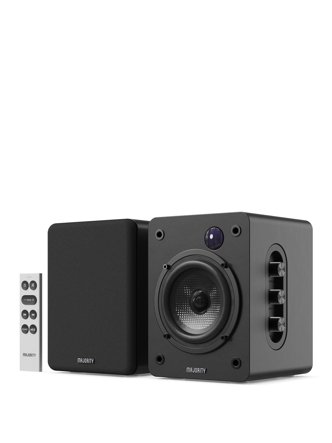 Majority D50X Bookshelf Speakers - Black