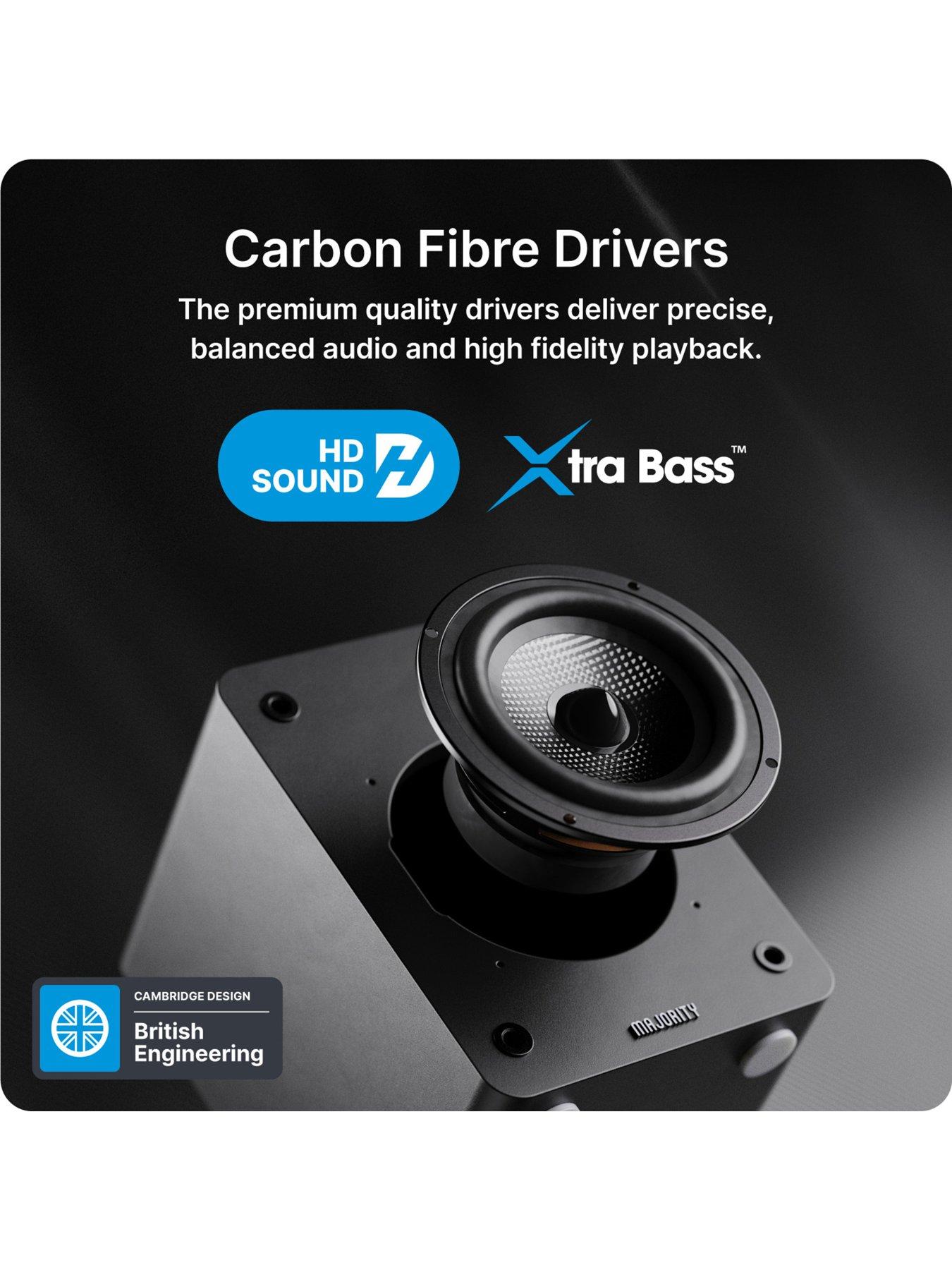 Image 3 of 5 of Majority D50X Bookshelf Speakers - Black