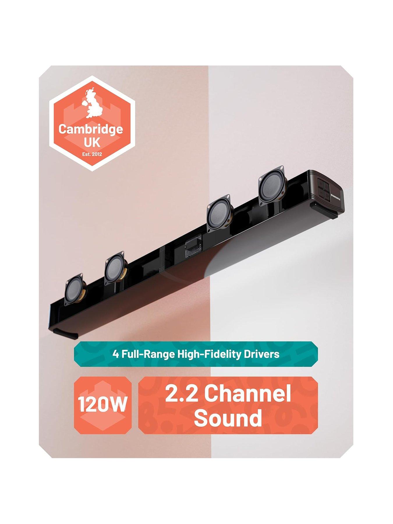 Image 3 of 7 of Oakcastle SB80 Split Sound Bar or Stereo Speaker System