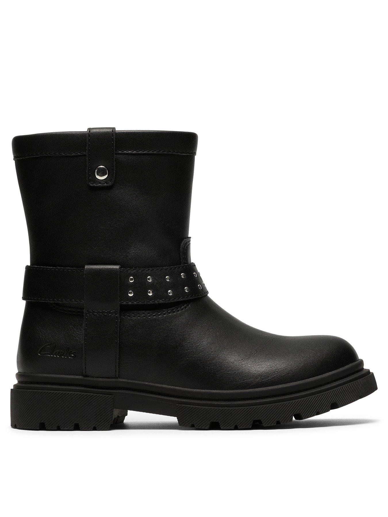 Image 1 of 6 of Clarks Younger Zariah Edge Boot - Black