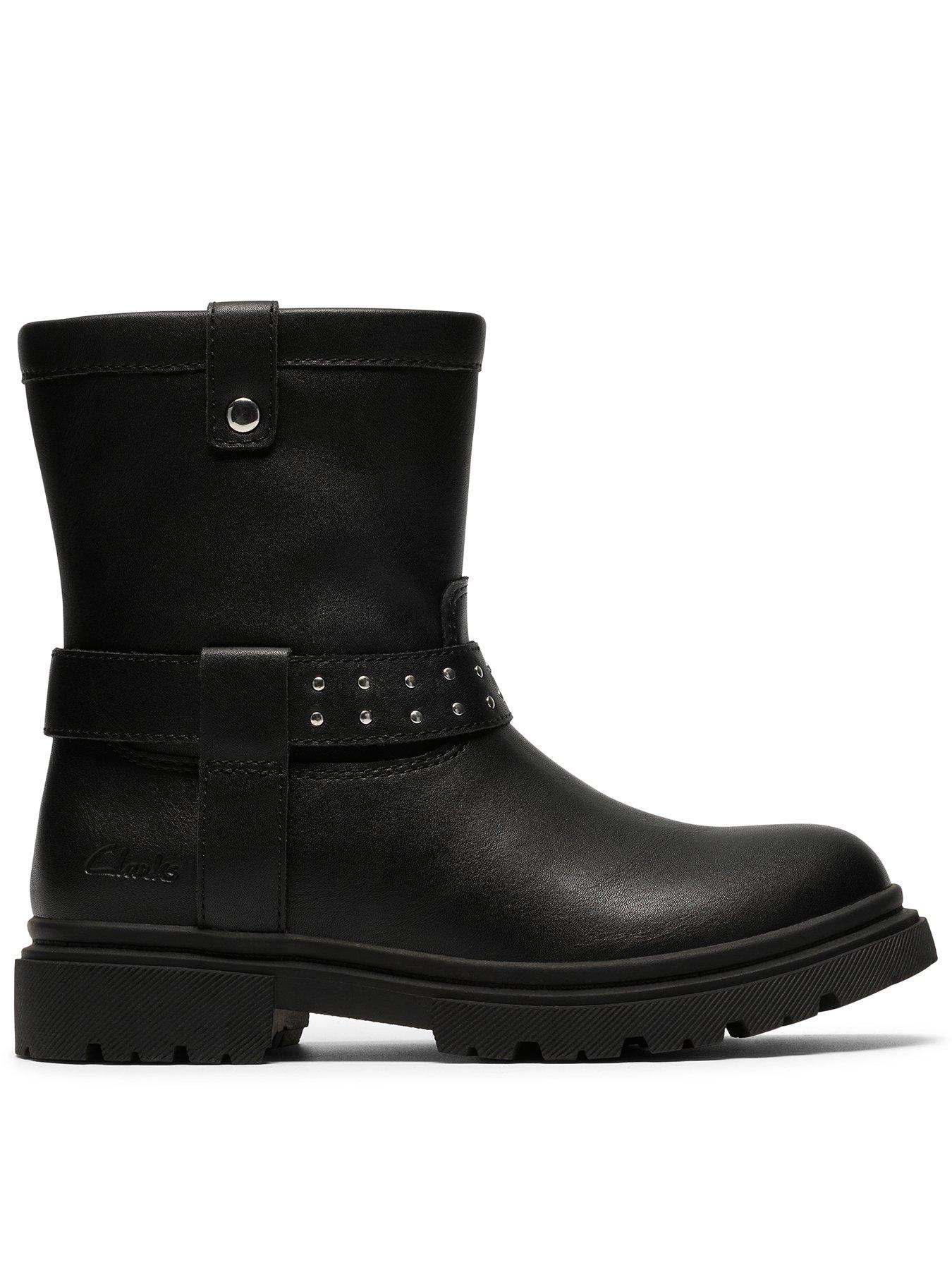 Image 1 of 6 of Clarks Toddler Zariah Edge Boot - Black