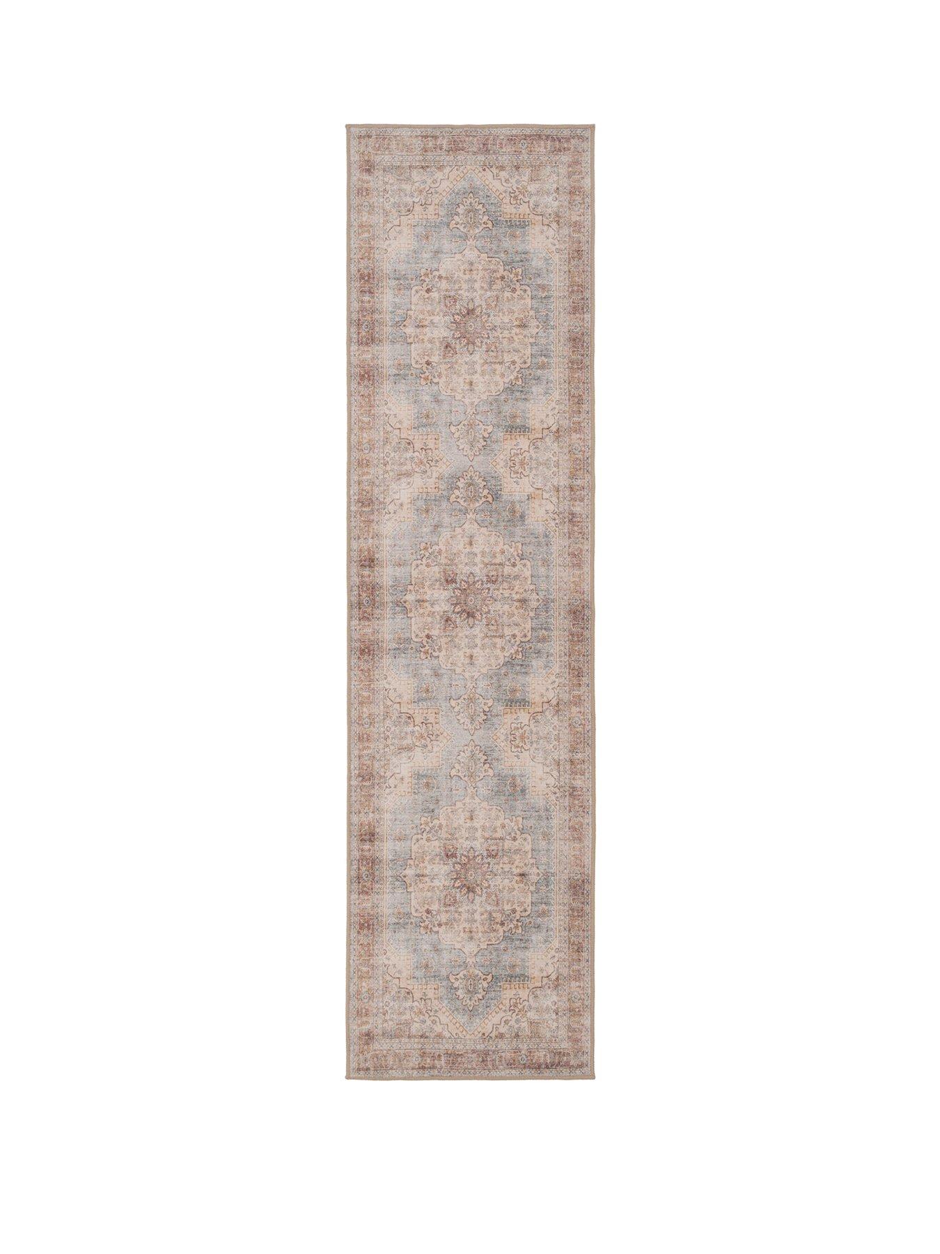 Image 2 of 2 of Kukoon Washable Blue Heritage Runner - Sonder
