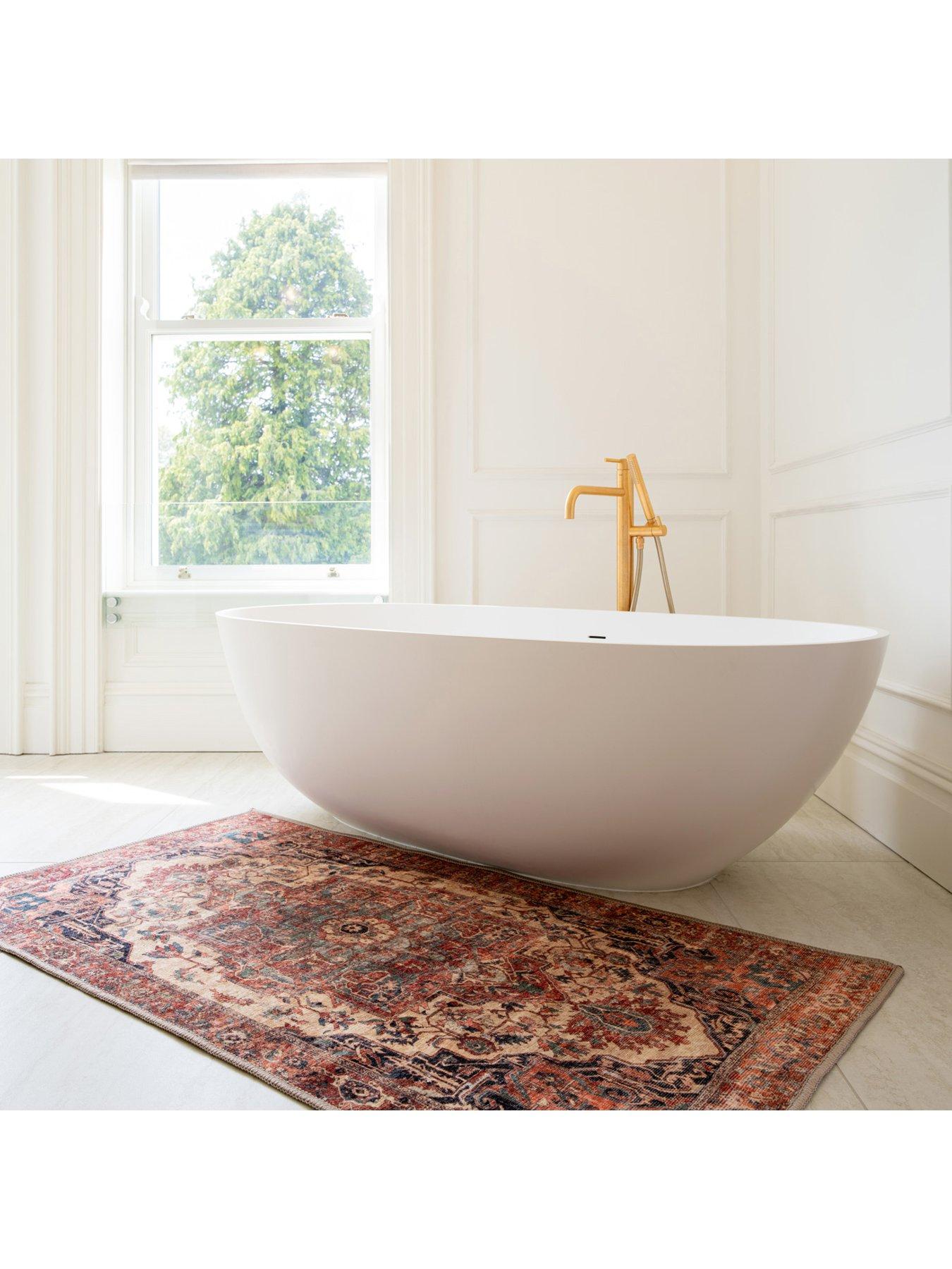 Image 5 of 7 of Kukoon Soft Washable Terracotta Medallion Rug - Verity
