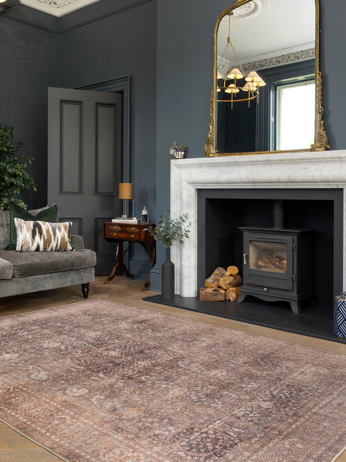 Kukoon Soft Washable Heritage Brown Rug - Winnie