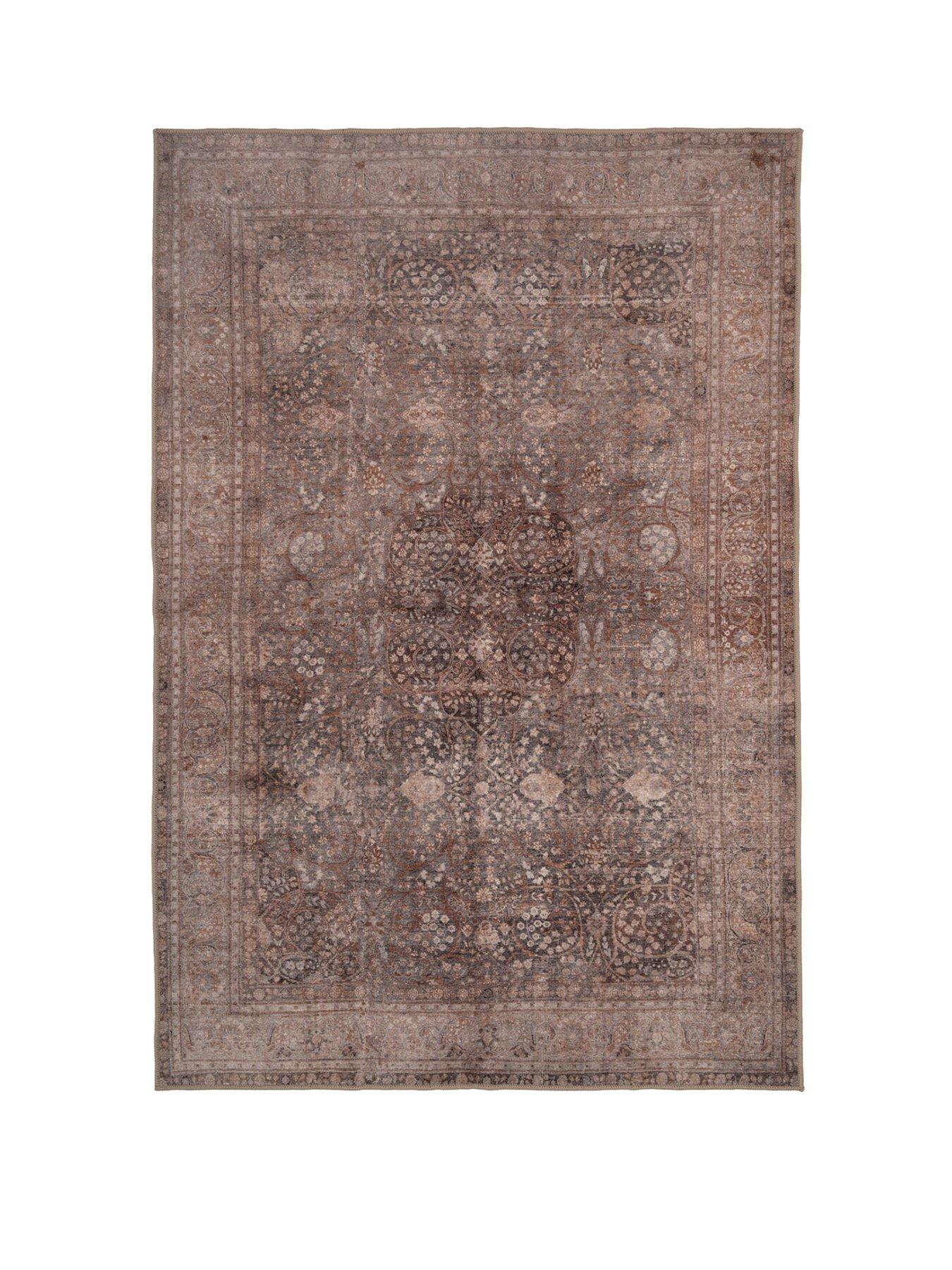 Image 2 of 5 of Kukoon Soft Washable Heritage Brown Rug - Winnie