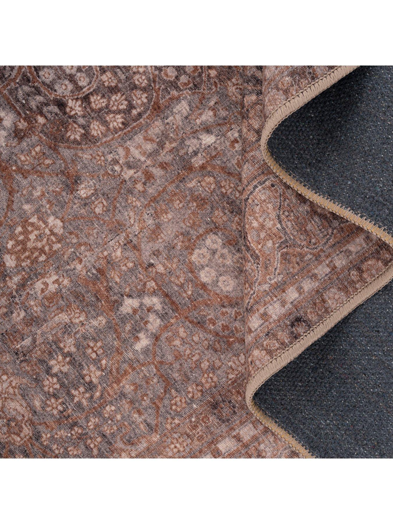 Image 4 of 5 of Kukoon Soft Washable Heritage Brown Rug - Winnie
