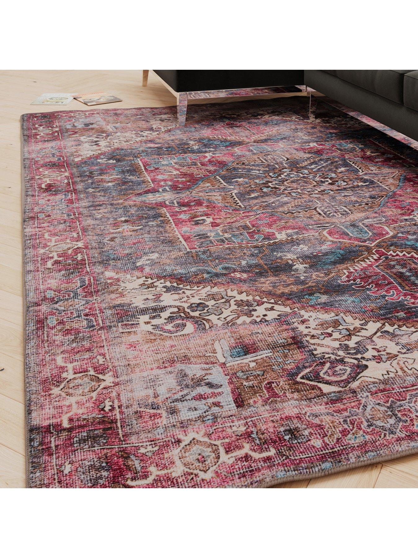 Image 1 of 7 of Kukoon Soft Washable Multicolour Rug - Delphine