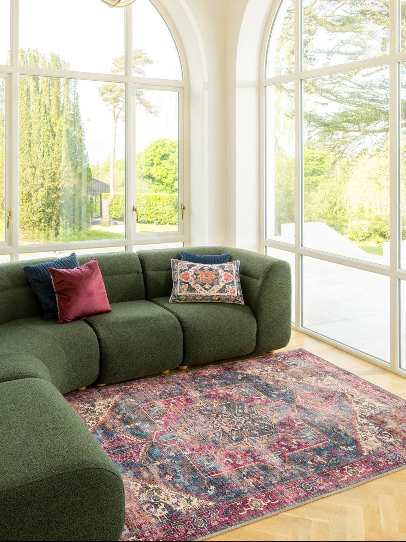 Image 4 of 7 of Kukoon Soft Washable Multicolour Rug - Delphine