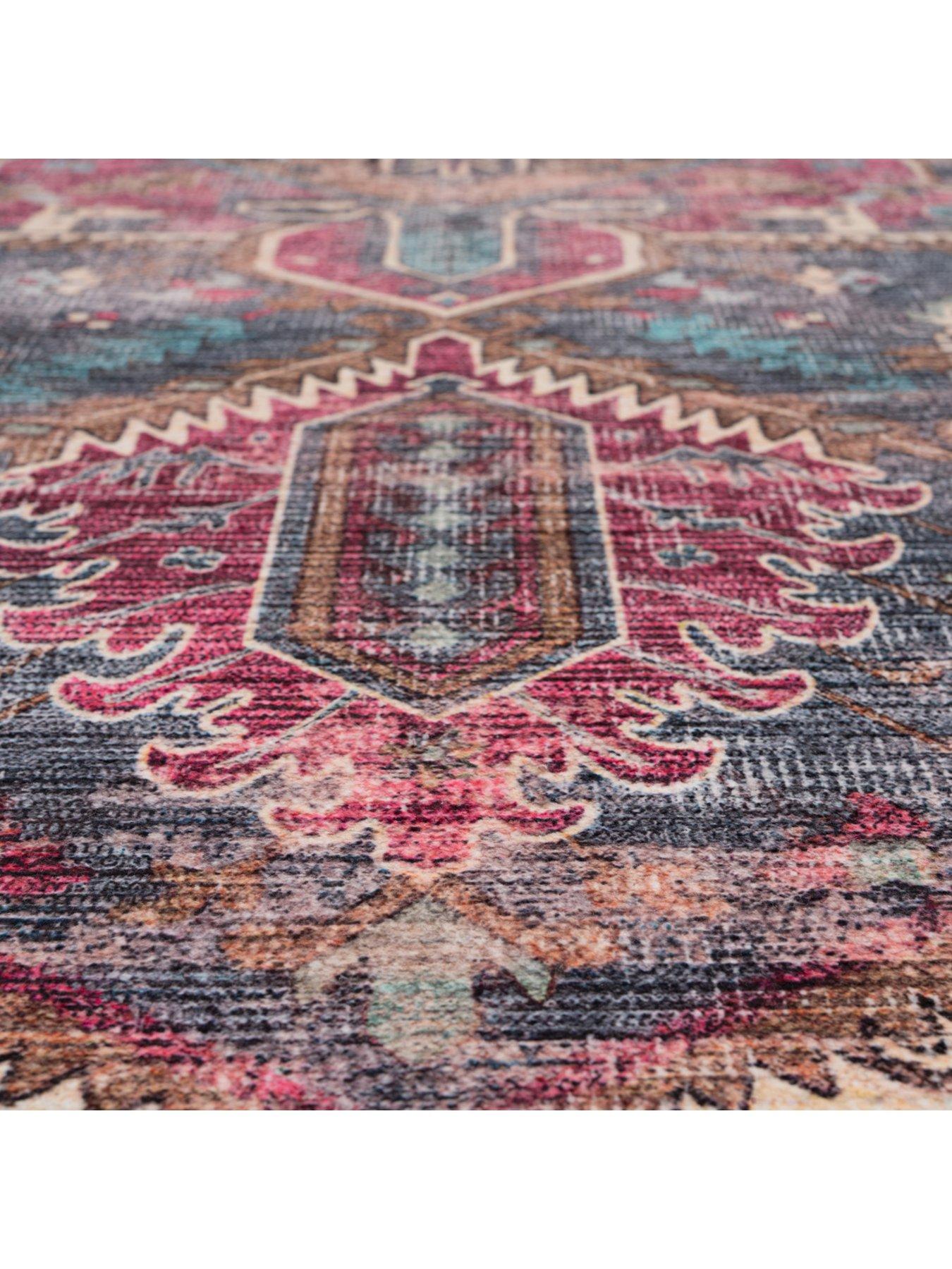 Image 7 of 7 of Kukoon Soft Washable Multicolour Rug - Delphine