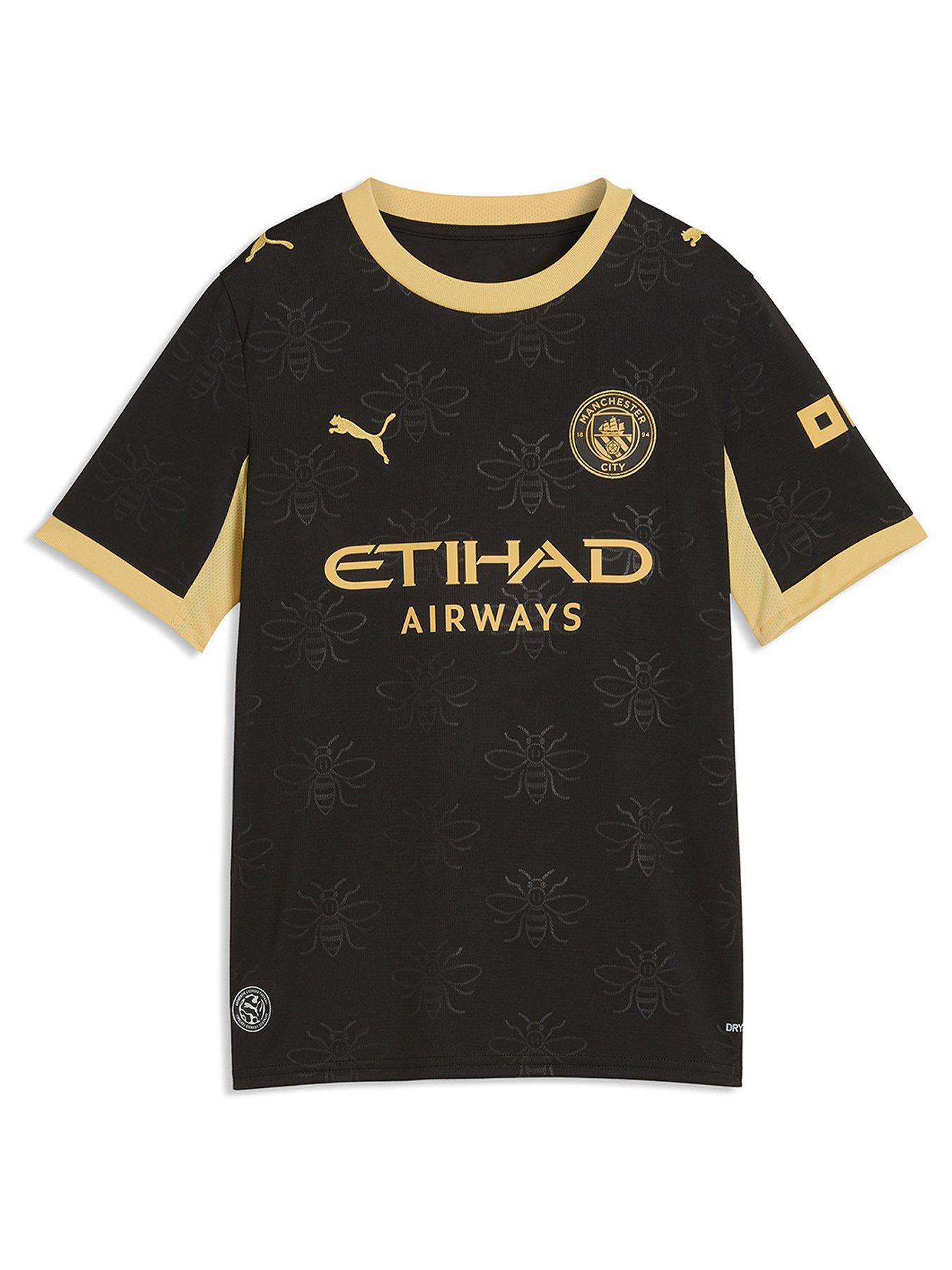 Image 1 of 2 of Puma Junior Manchester City 26/27 Away Replica Shirt - Black