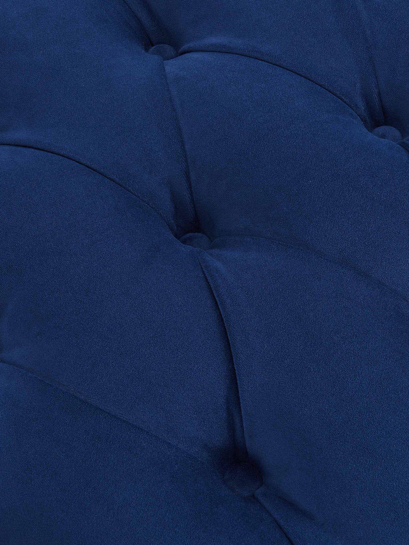 Image 5 of 6 of Dusk Hebden Pouffe - Royal Blue