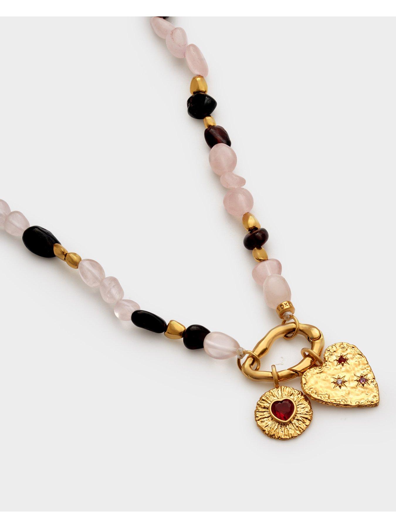 Image 4 of 5 of Katie Loxton Sunset Solesi Waterproof Gold Necklace - Gold