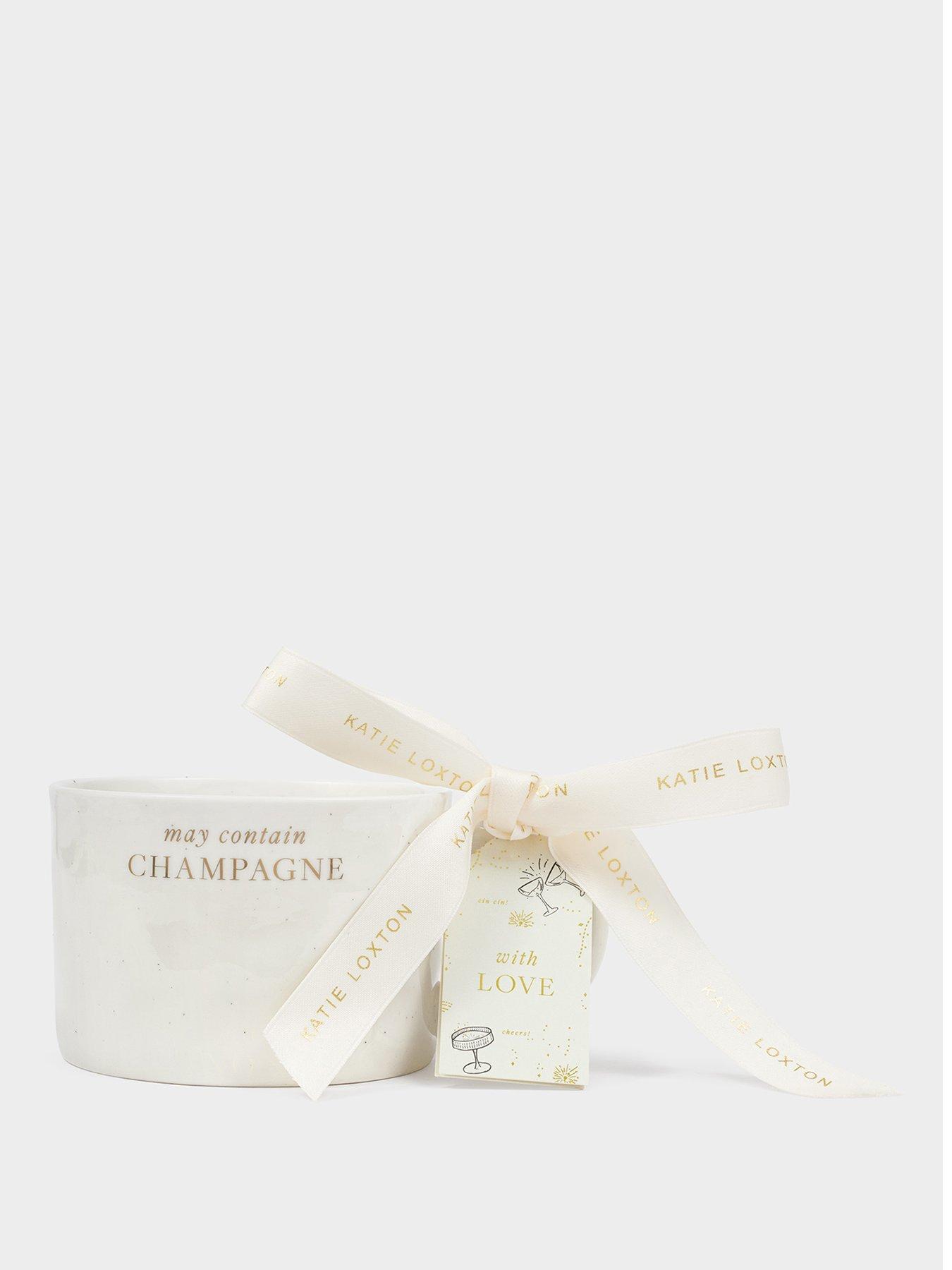 Image 1 of 6 of Katie Loxton SPECKLED SENTIMENT MUG WITH TAG , may contain CHAMPAGNE , 9.5cm x 9.5cm x 7cm