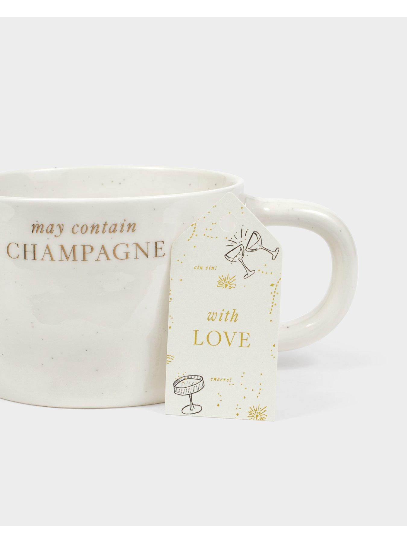 Image 3 of 6 of Katie Loxton SPECKLED SENTIMENT MUG WITH TAG , may contain CHAMPAGNE , 9.5cm x 9.5cm x 7cm