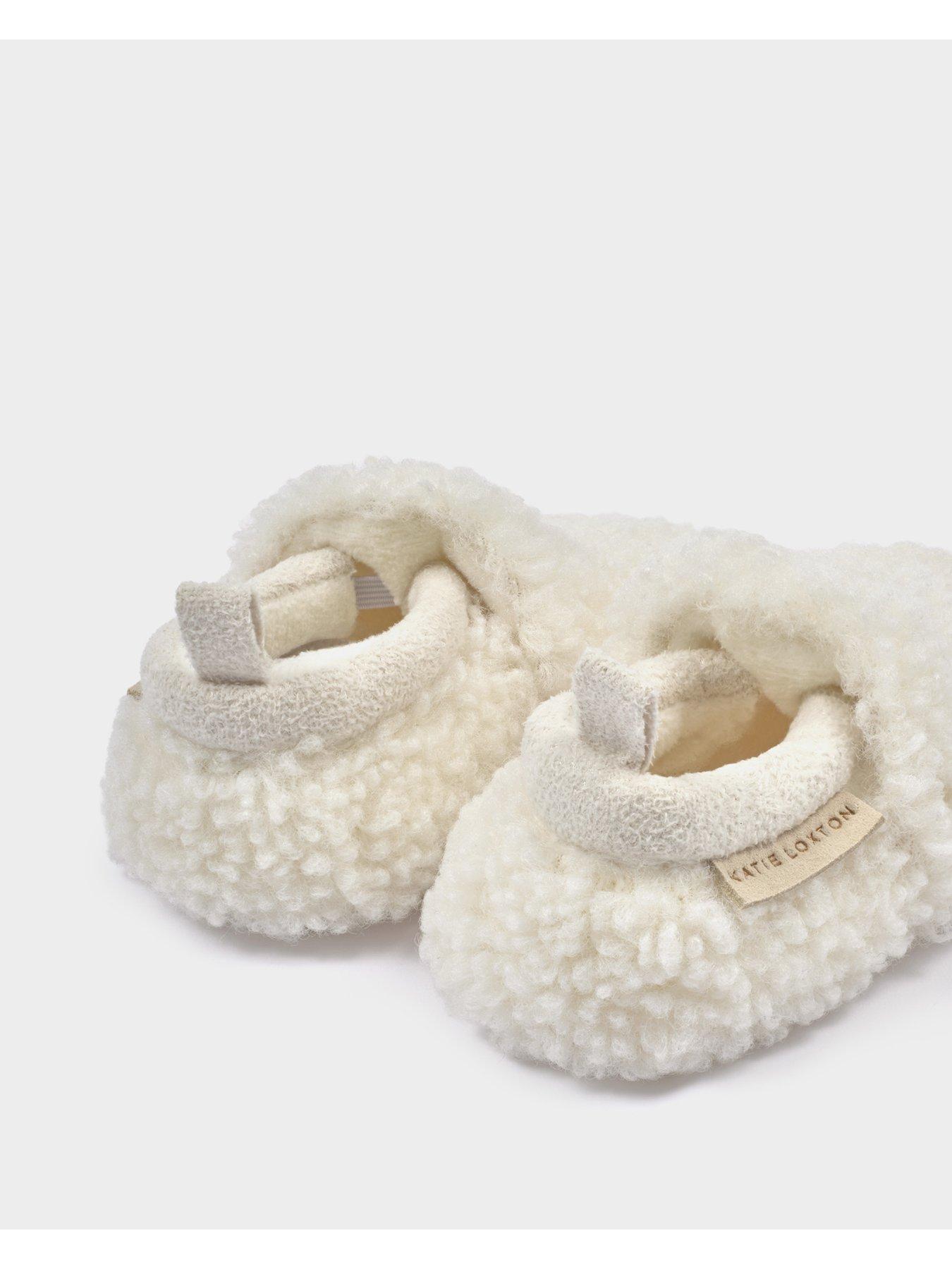 Image 3 of 6 of Katie Loxton BABY BORG SHOES , Off White , 6.5cm x 11.1cm x 4cm