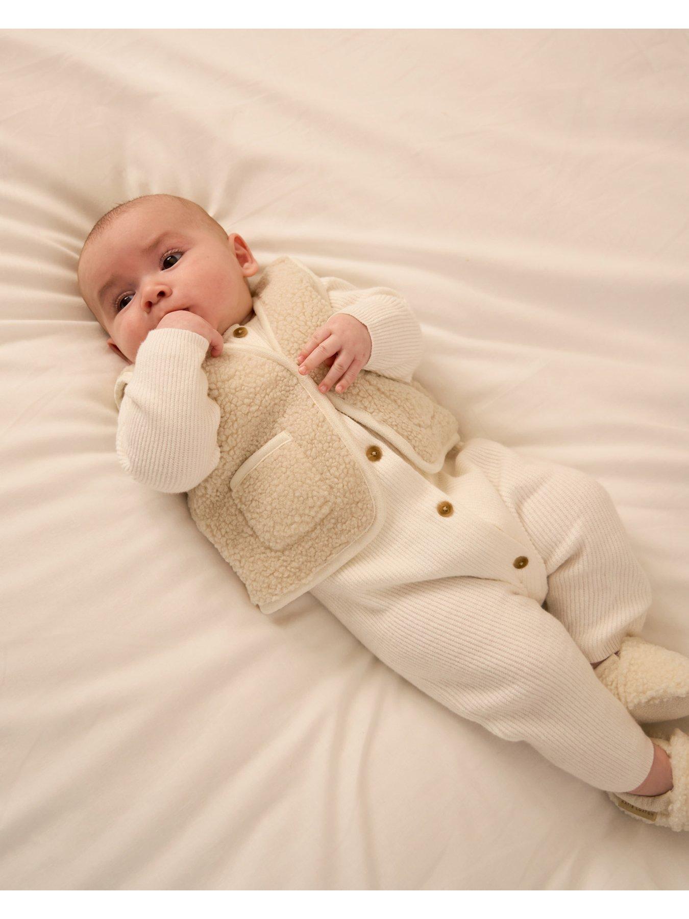 Image 2 of 6 of Katie Loxton BABY BORG GILET , Off White , 30cm x 28.5cm
