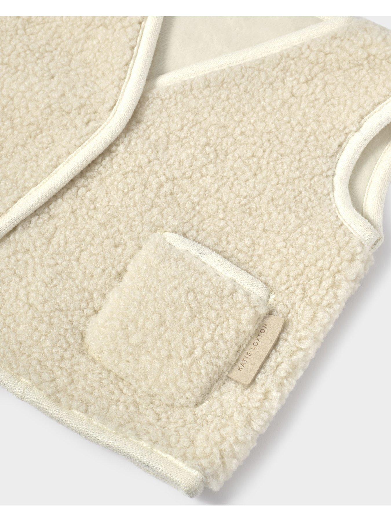 Image 3 of 6 of Katie Loxton BABY BORG GILET , Off White , 30cm x 28.5cm