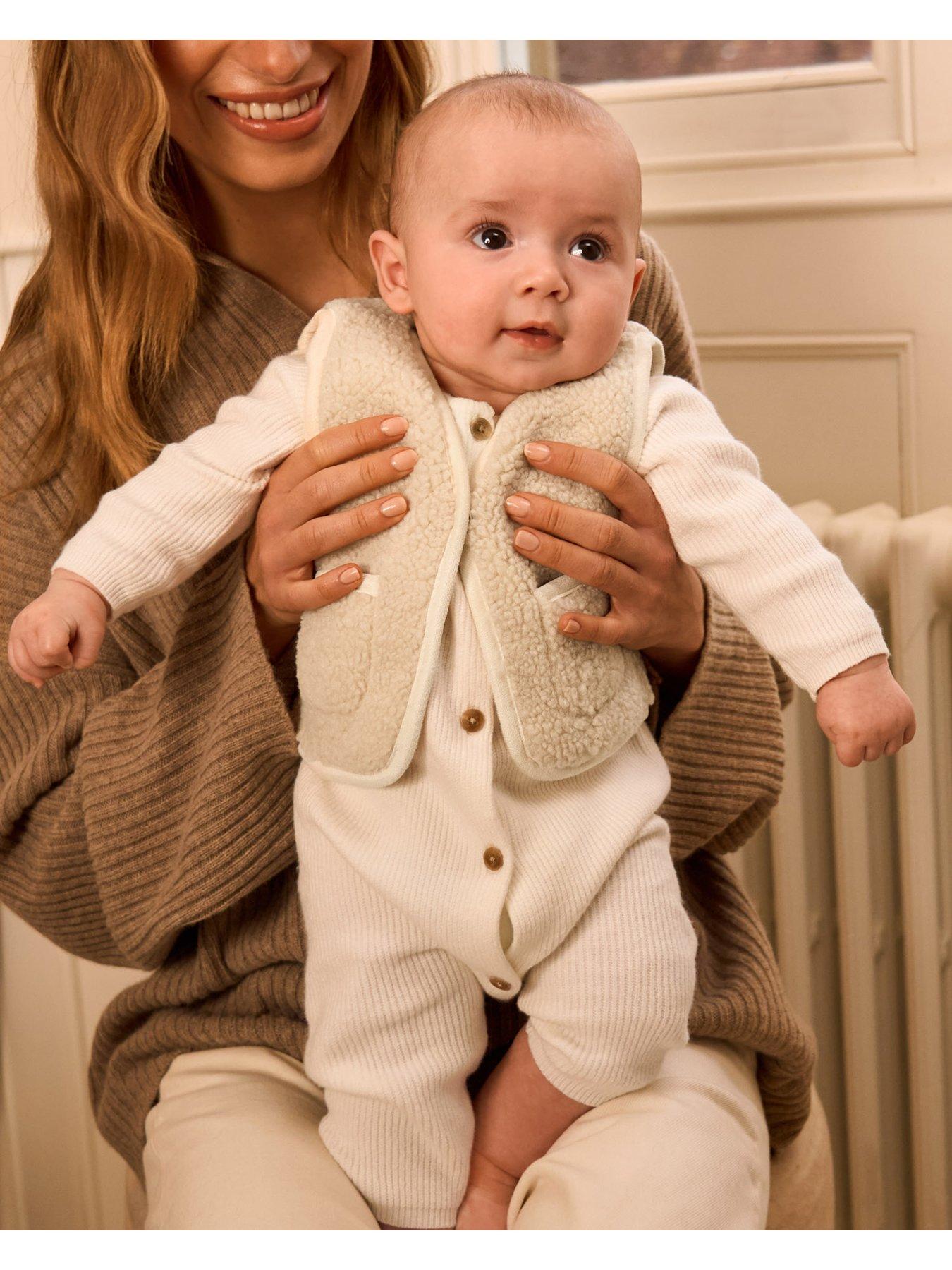 Image 5 of 6 of Katie Loxton BABY BORG GILET , Off White , 30cm x 28.5cm